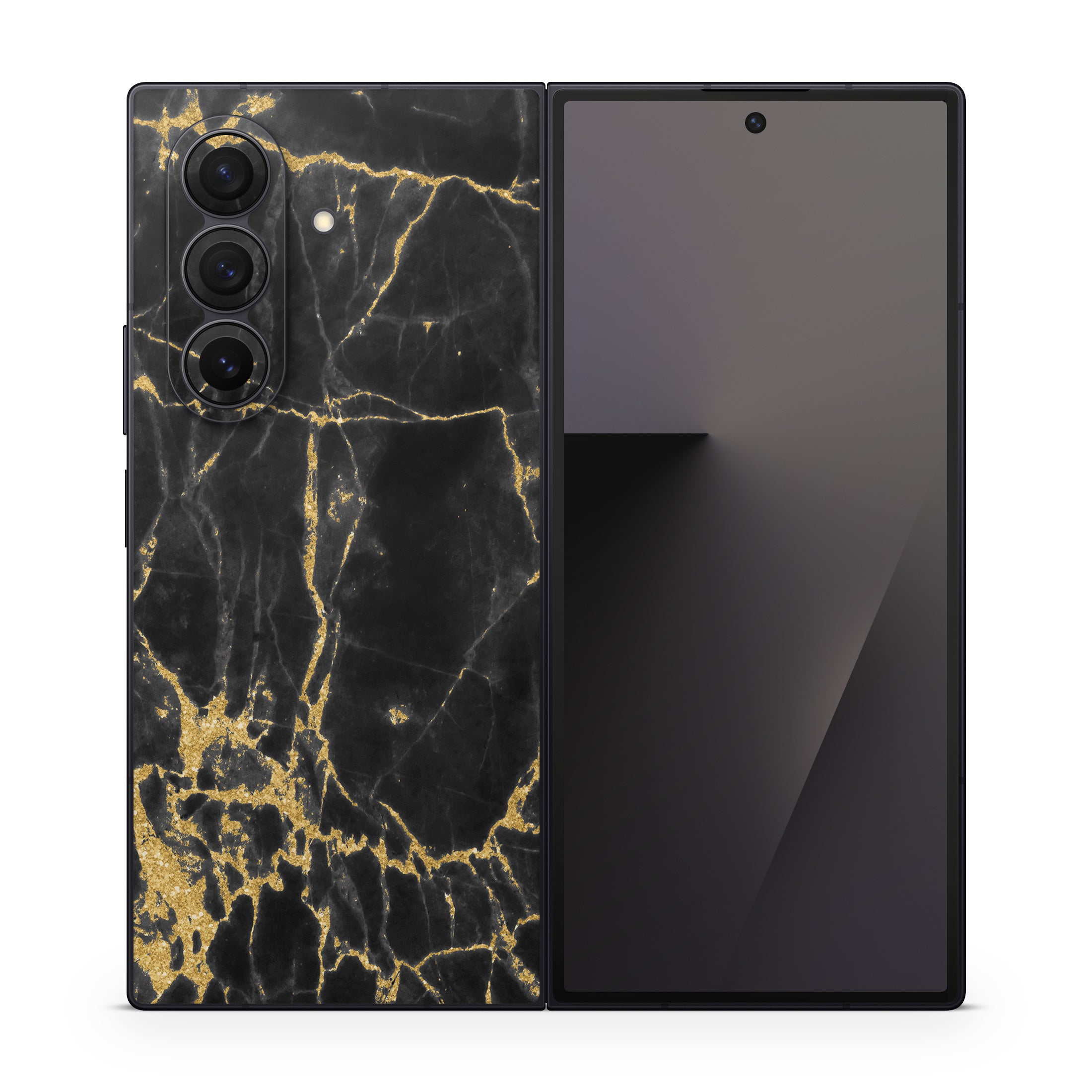 Black Gold Marble - Samsung Galaxy Z Fold7 Skin