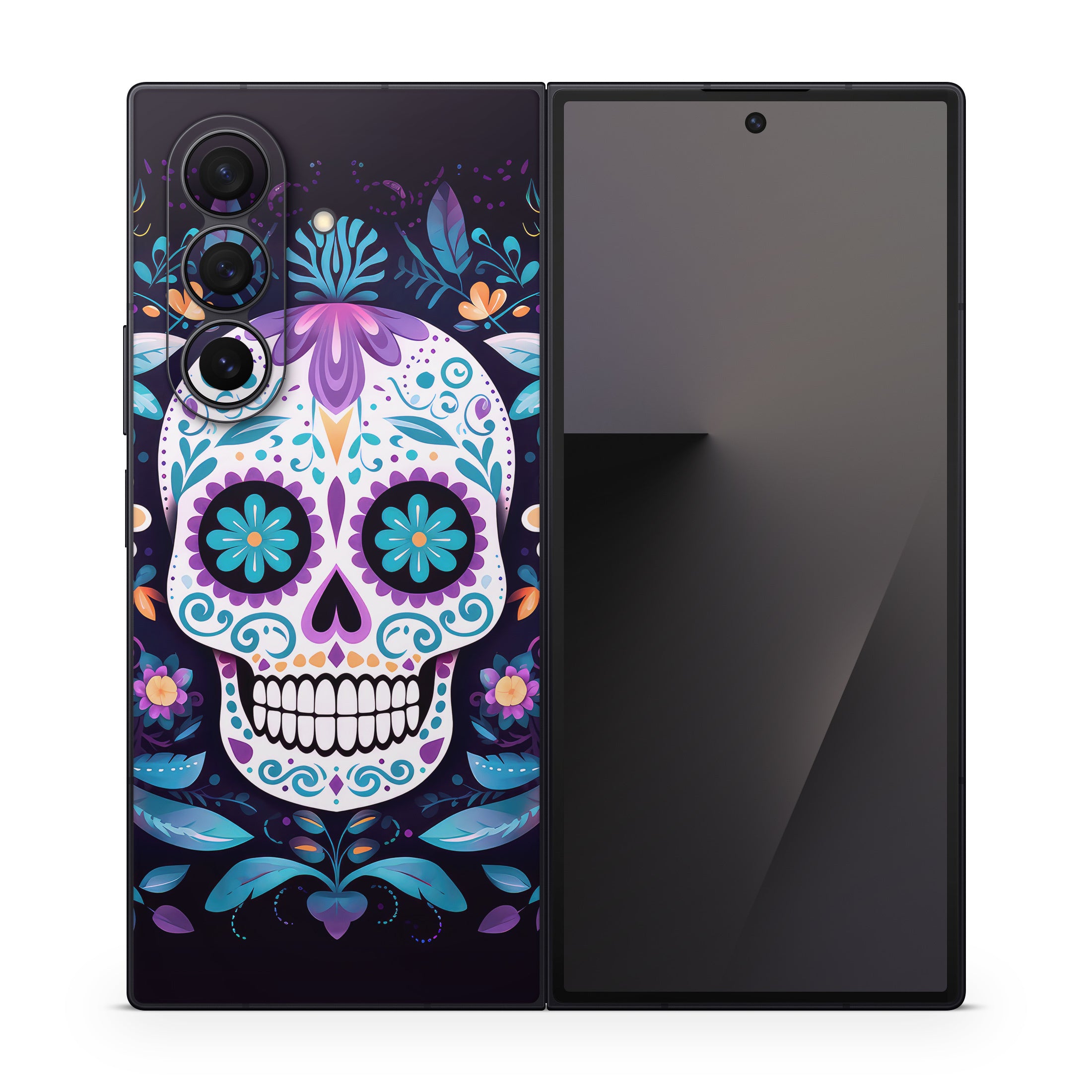 Calavera Azul - Samsung Galaxy Z Fold7 Skin