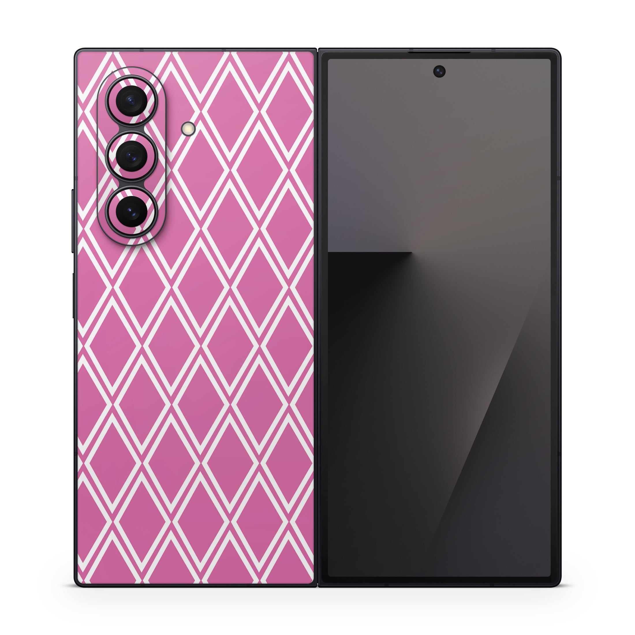 Pink Checks - Samsung Galaxy Z Fold7 Skin
