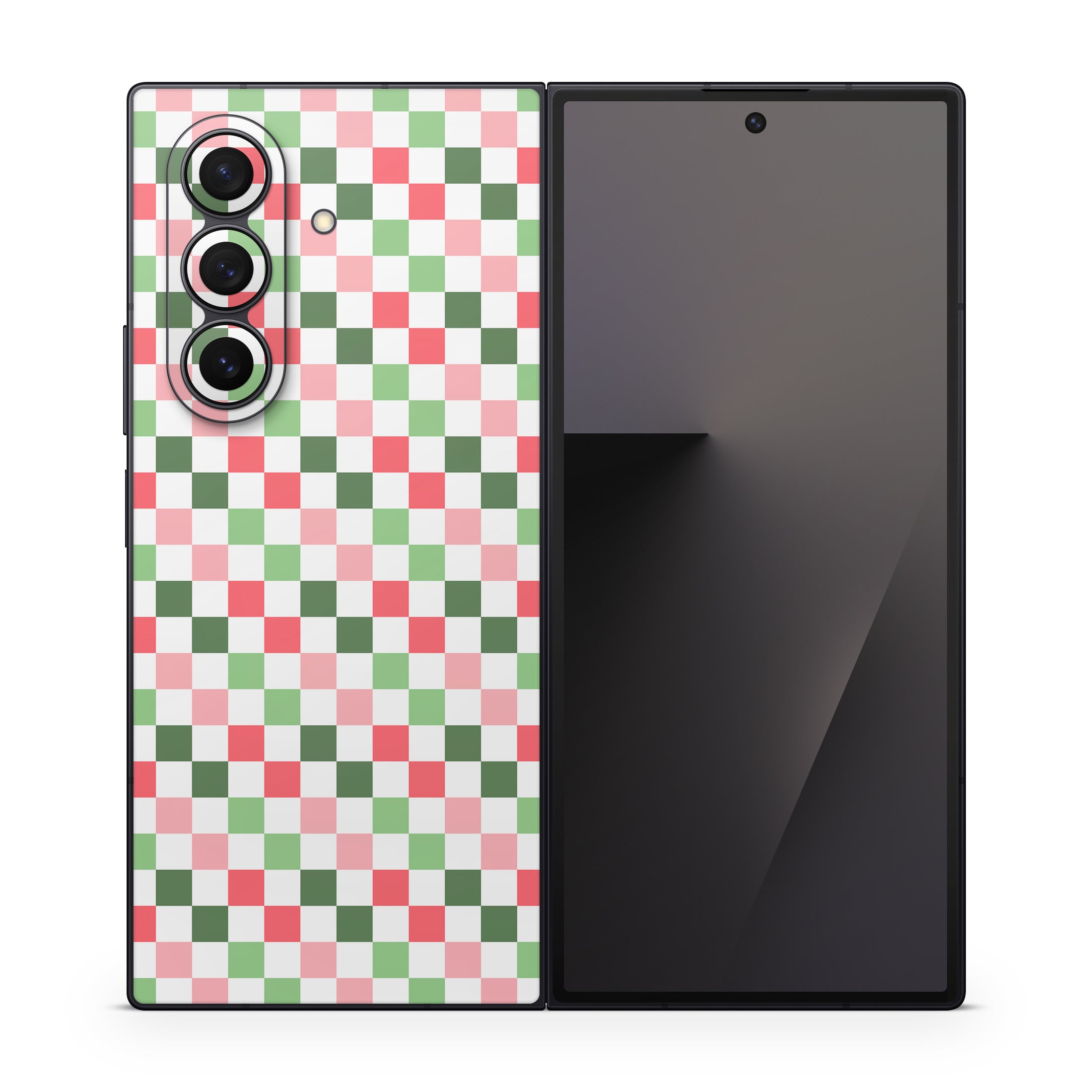Christmas Checkers - Samsung Galaxy Z Fold7 Skin