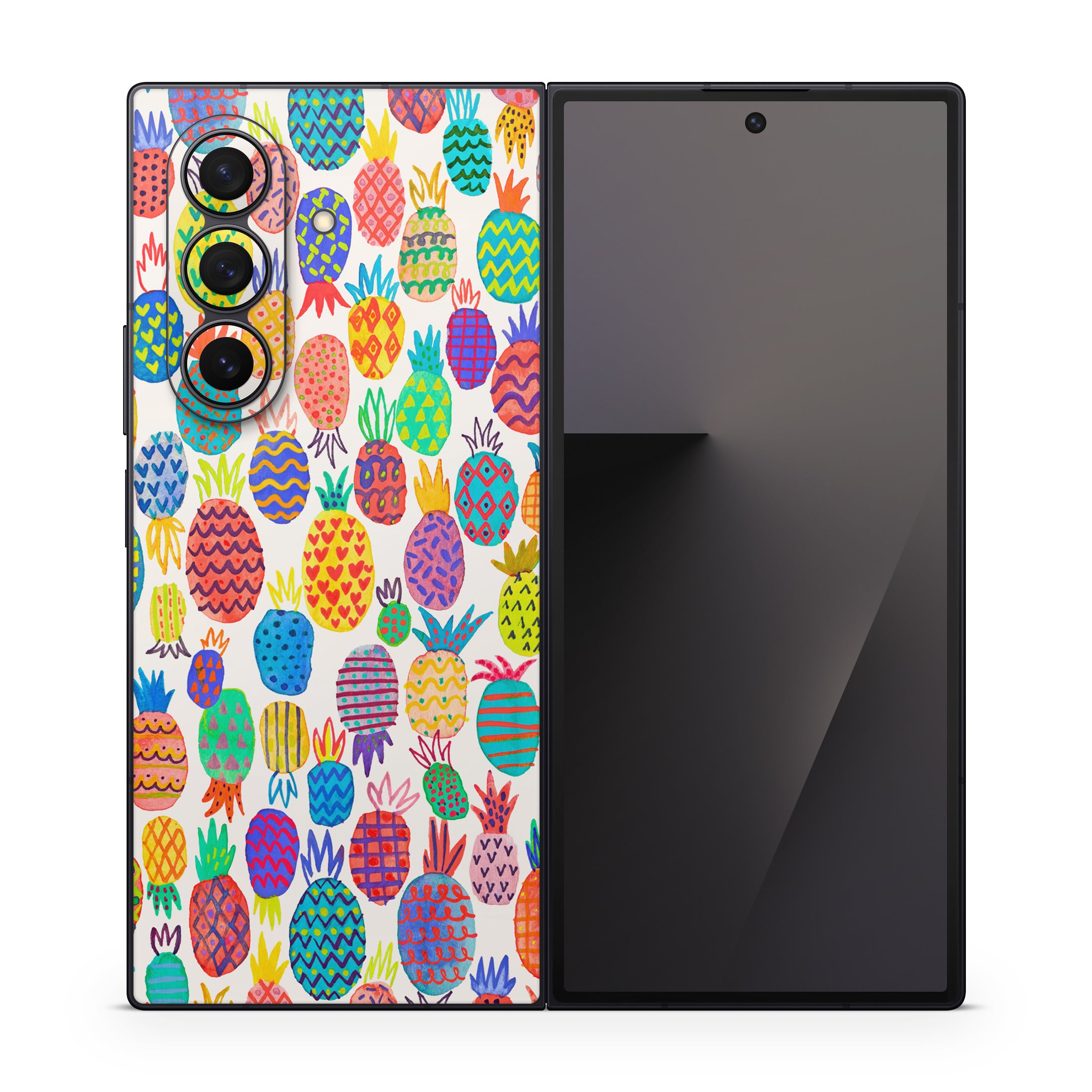 Colorful Pineapples - Samsung Galaxy Z Fold7 Skin