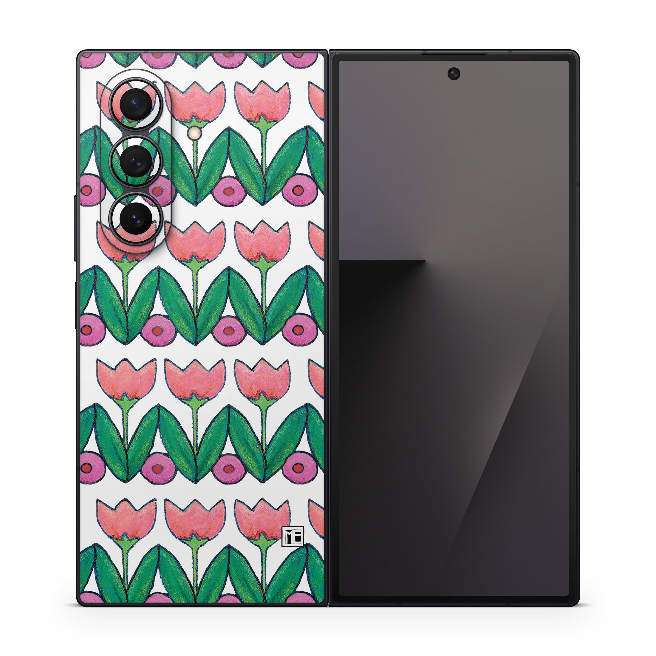 Deco Tulips - Samsung Galaxy Z Fold7 Skin