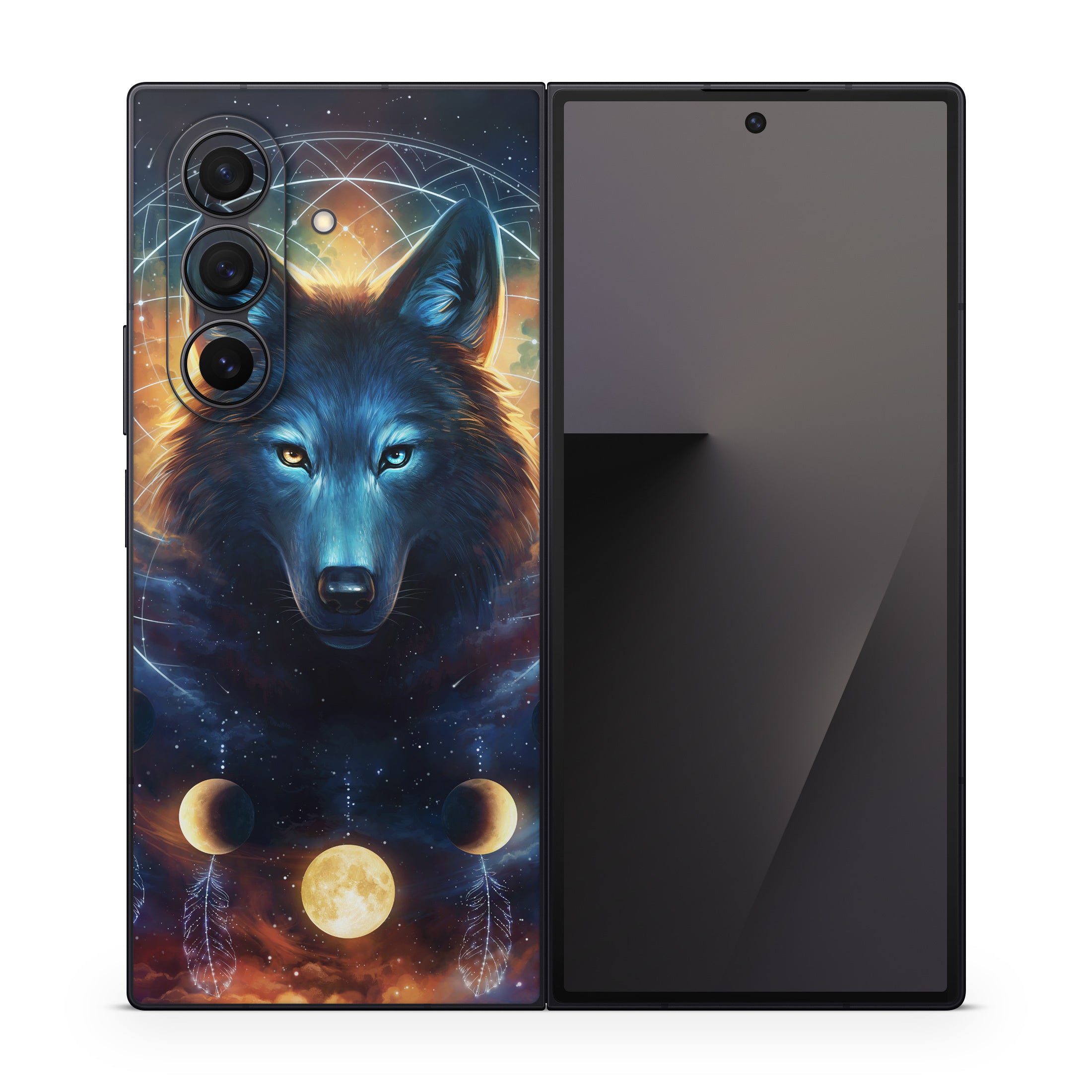 Dreamcatcher Wolf - Samsung Galaxy Z Fold7 Skin