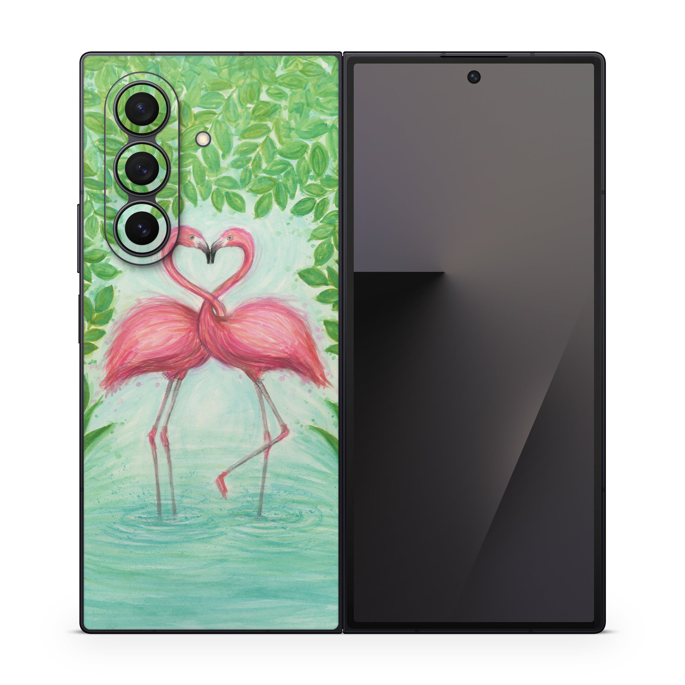 Flamingo Love - Samsung Galaxy Z Fold7 Skin
