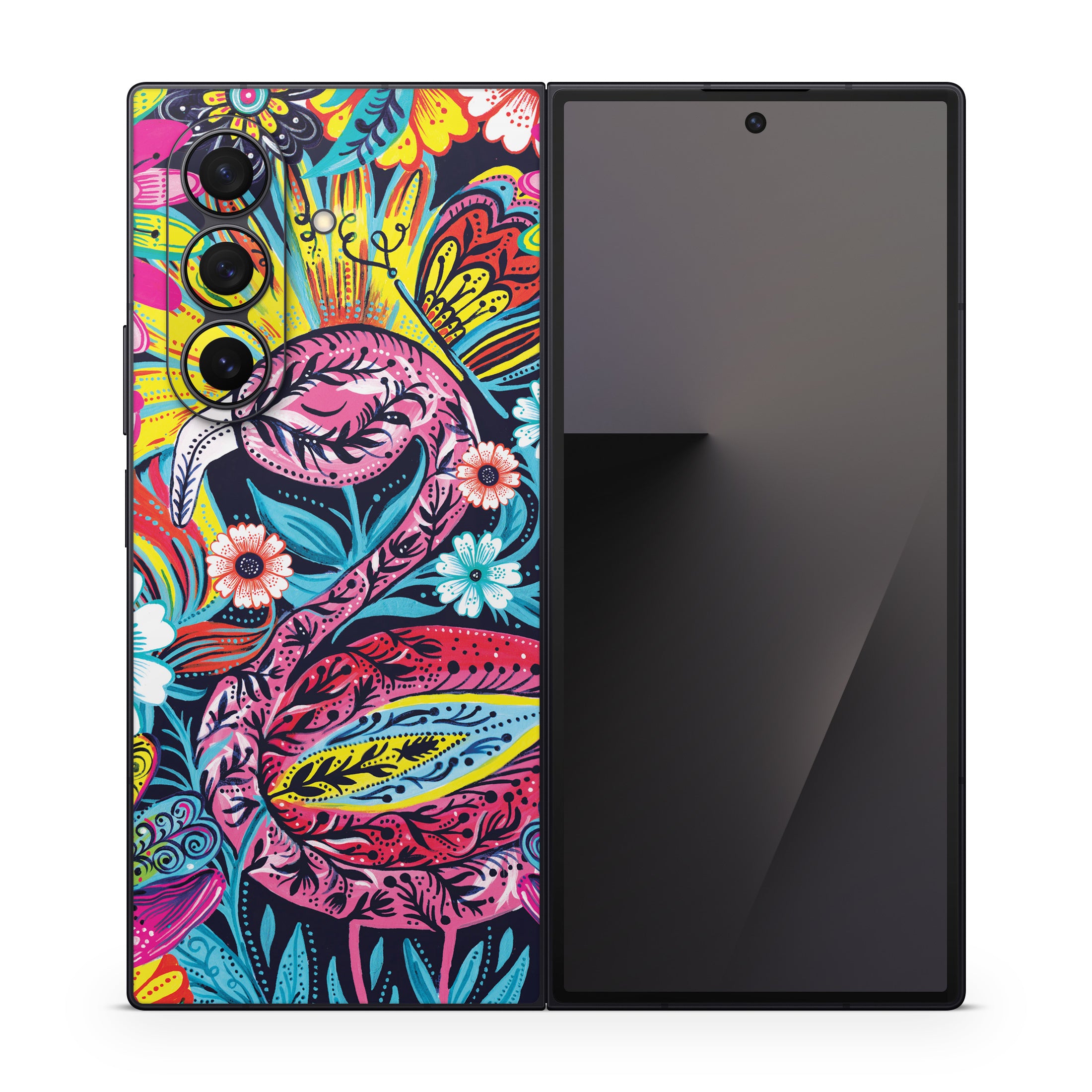 Flashy Flamingo - Samsung Galaxy Z Fold7 Skin