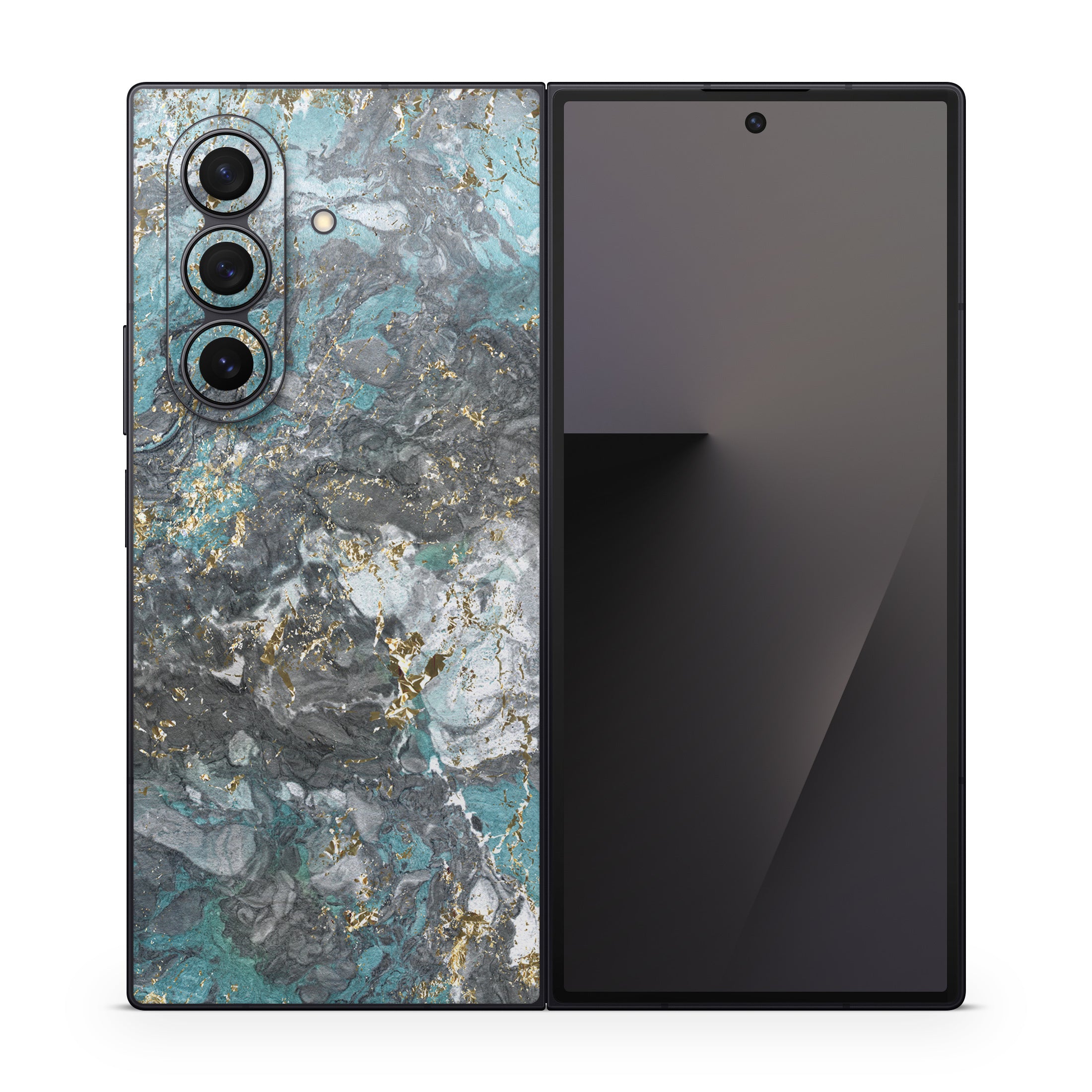 Gilded Glacier Marble - Samsung Galaxy Z Fold7 Skin
