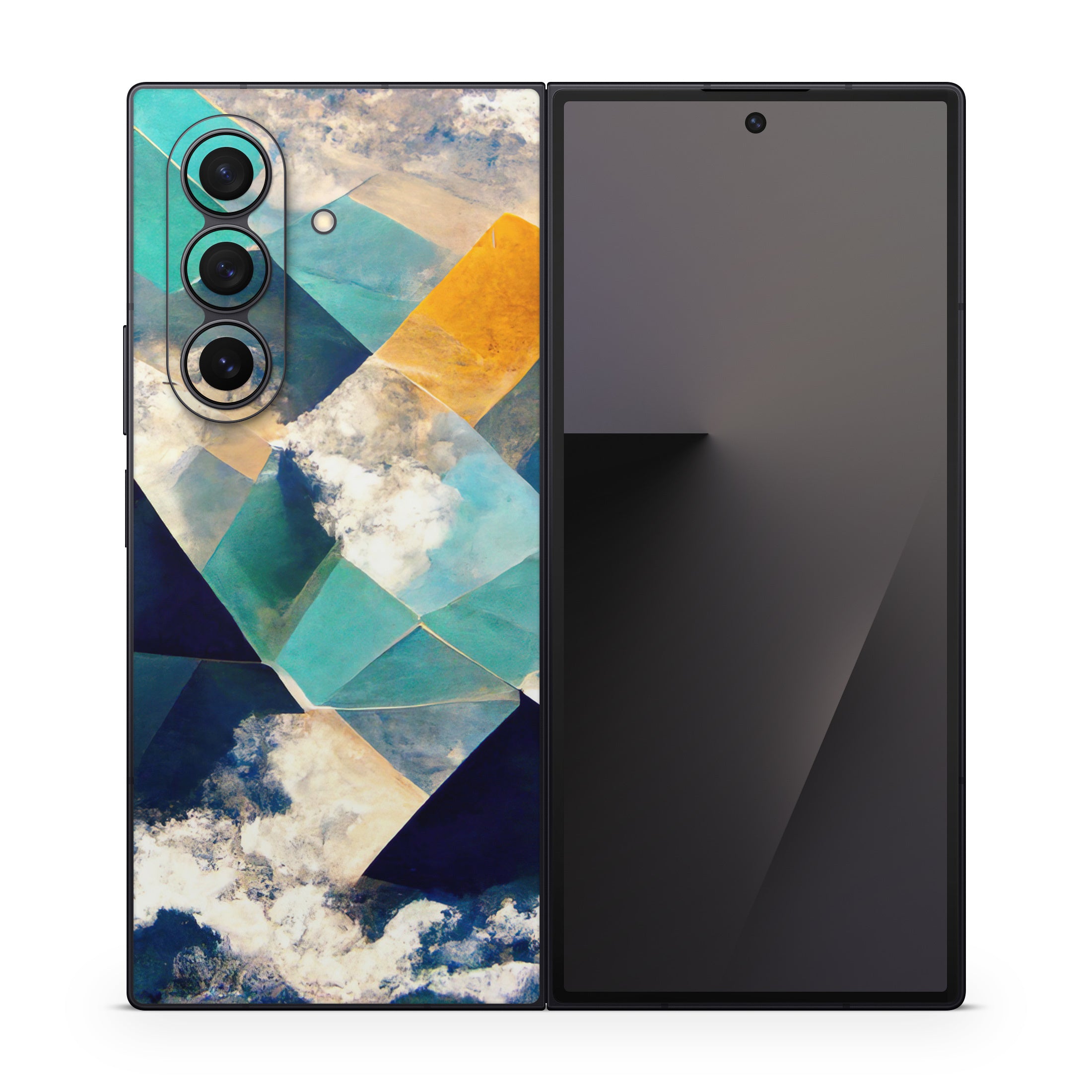 Gold Clouds - Samsung Galaxy Z Fold7 Skin