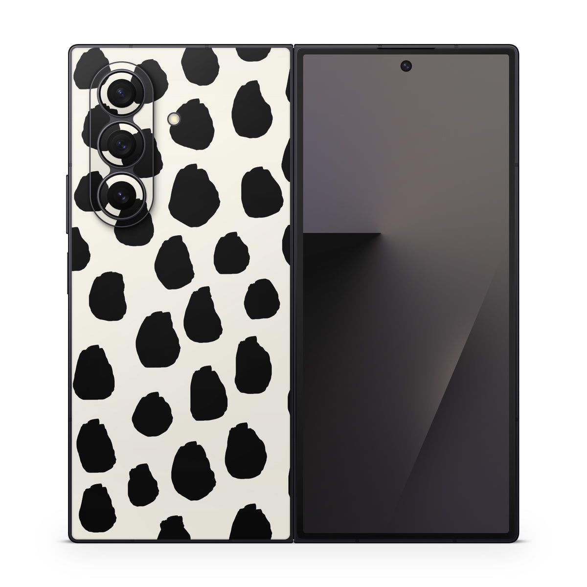 Inky Spots Cream - Samsung Galaxy Z Fold7 Skin