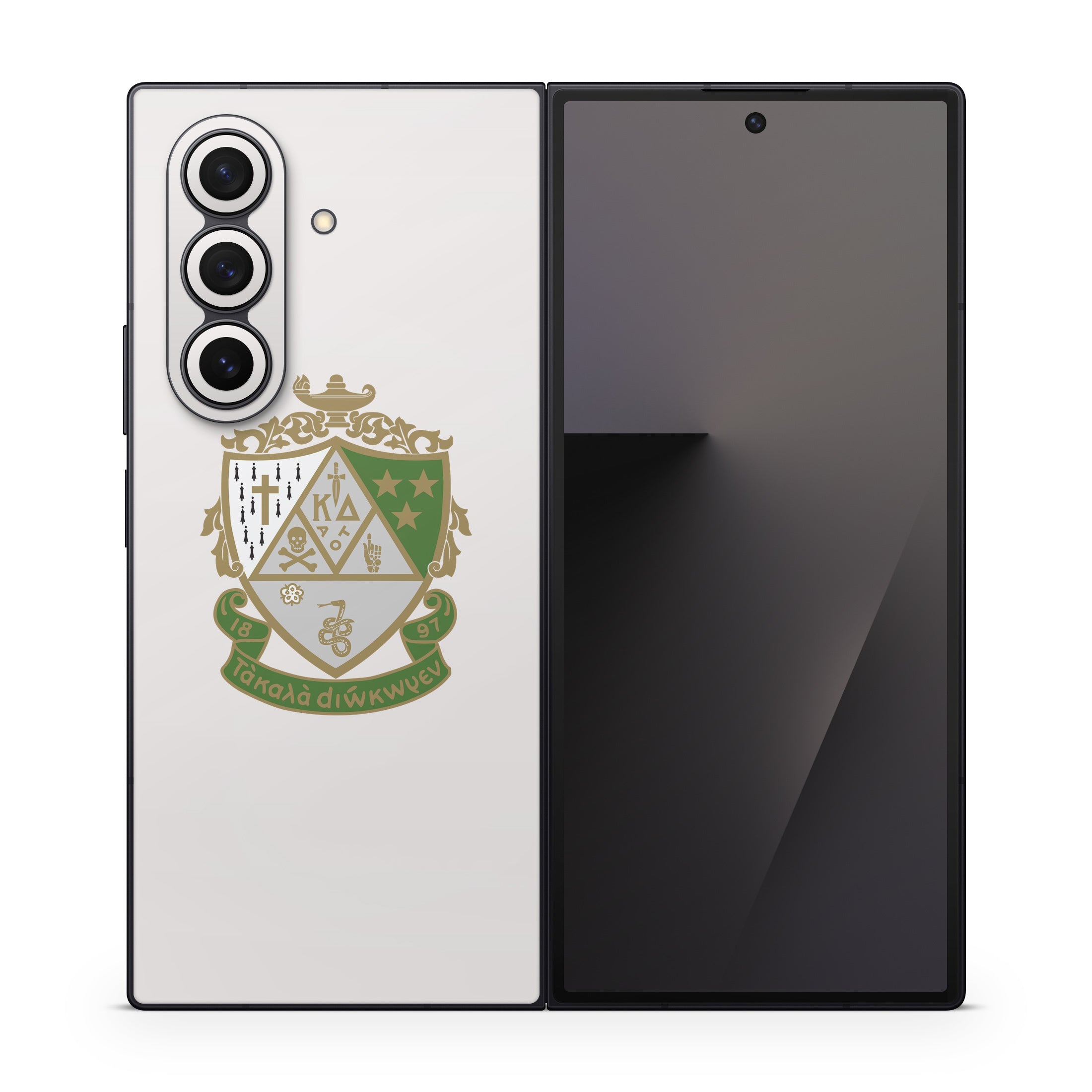 Kappa Delta Crest Pearl White - Samsung Galaxy Z Fold7 Skin