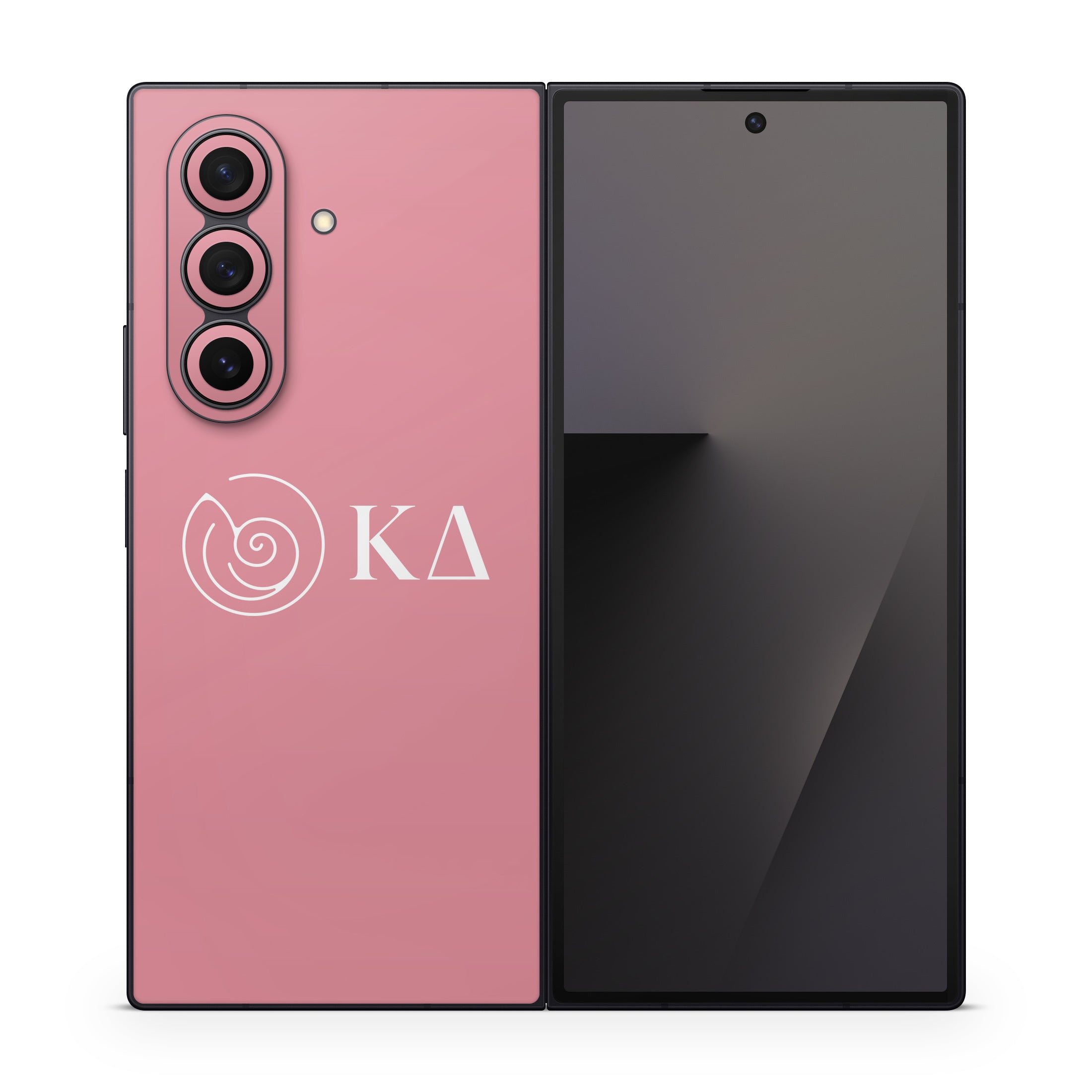 Kappa Delta Greek Letters Active Pink - Samsung Galaxy Z Fold7 Skin