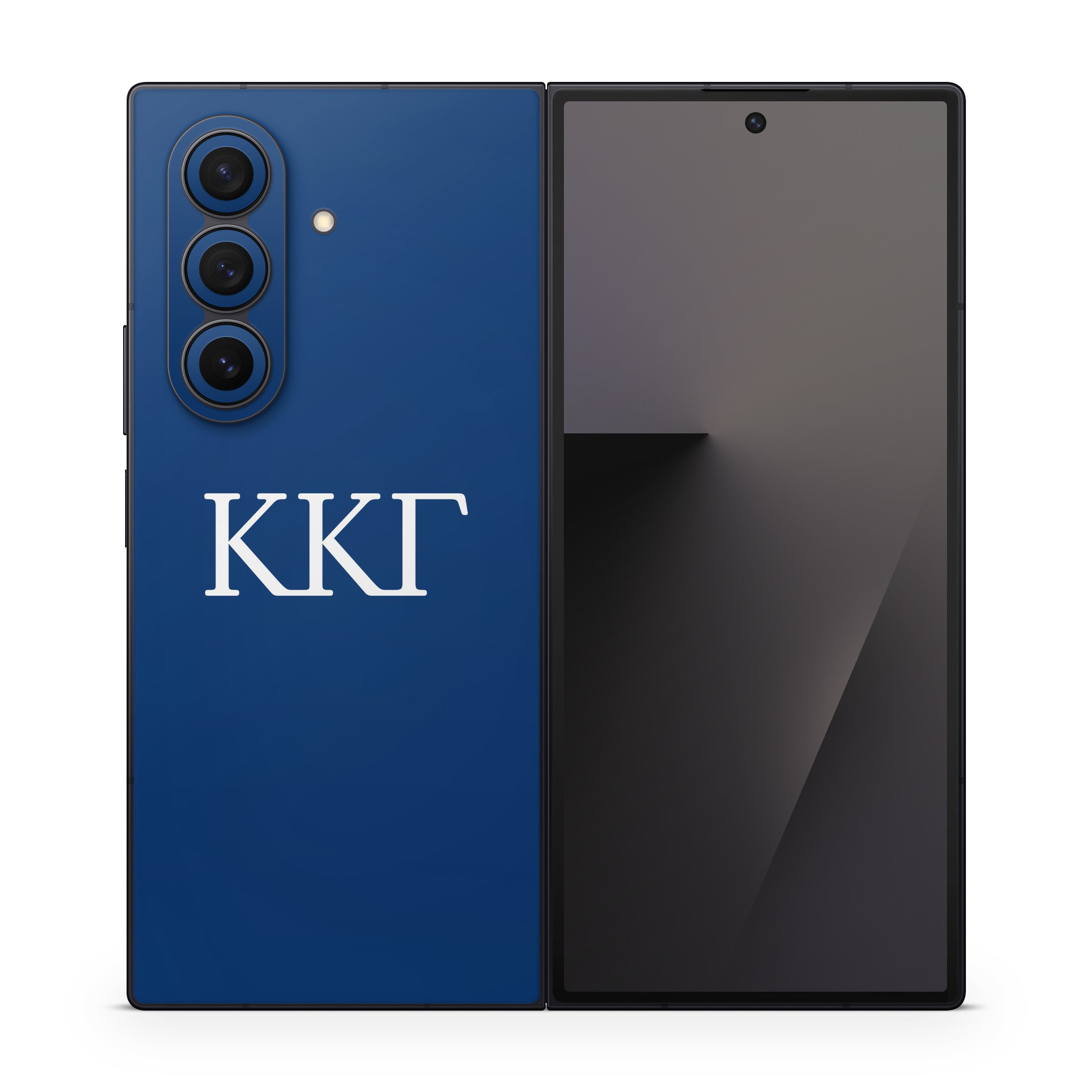 Kappa Kappa Gamma Greek Letters Kappa Blue - Samsung Galaxy Z Fold7 Skin