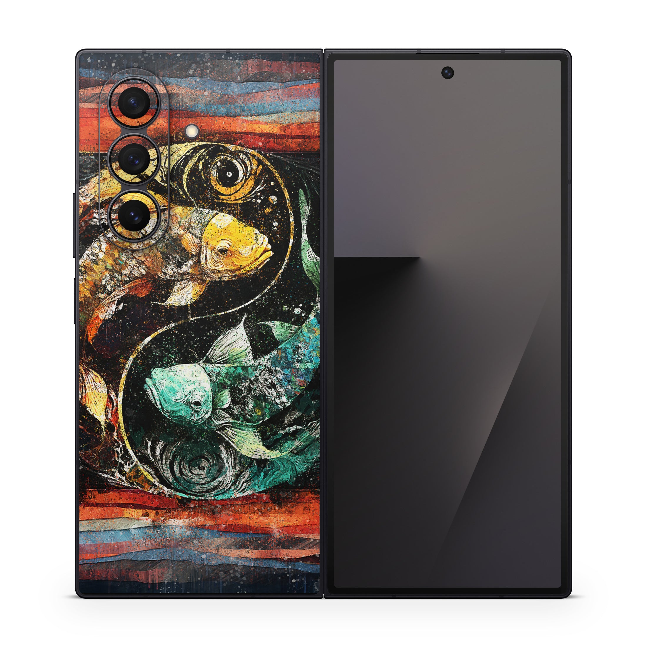 Koi Fish Yin Yang - Samsung Galaxy Z Fold7 Skin