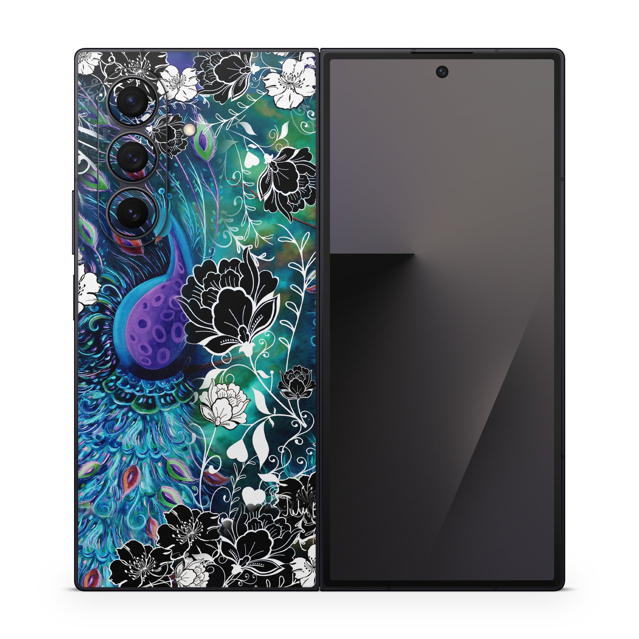 Peacock Garden - Samsung Galaxy Z Fold7 Skin