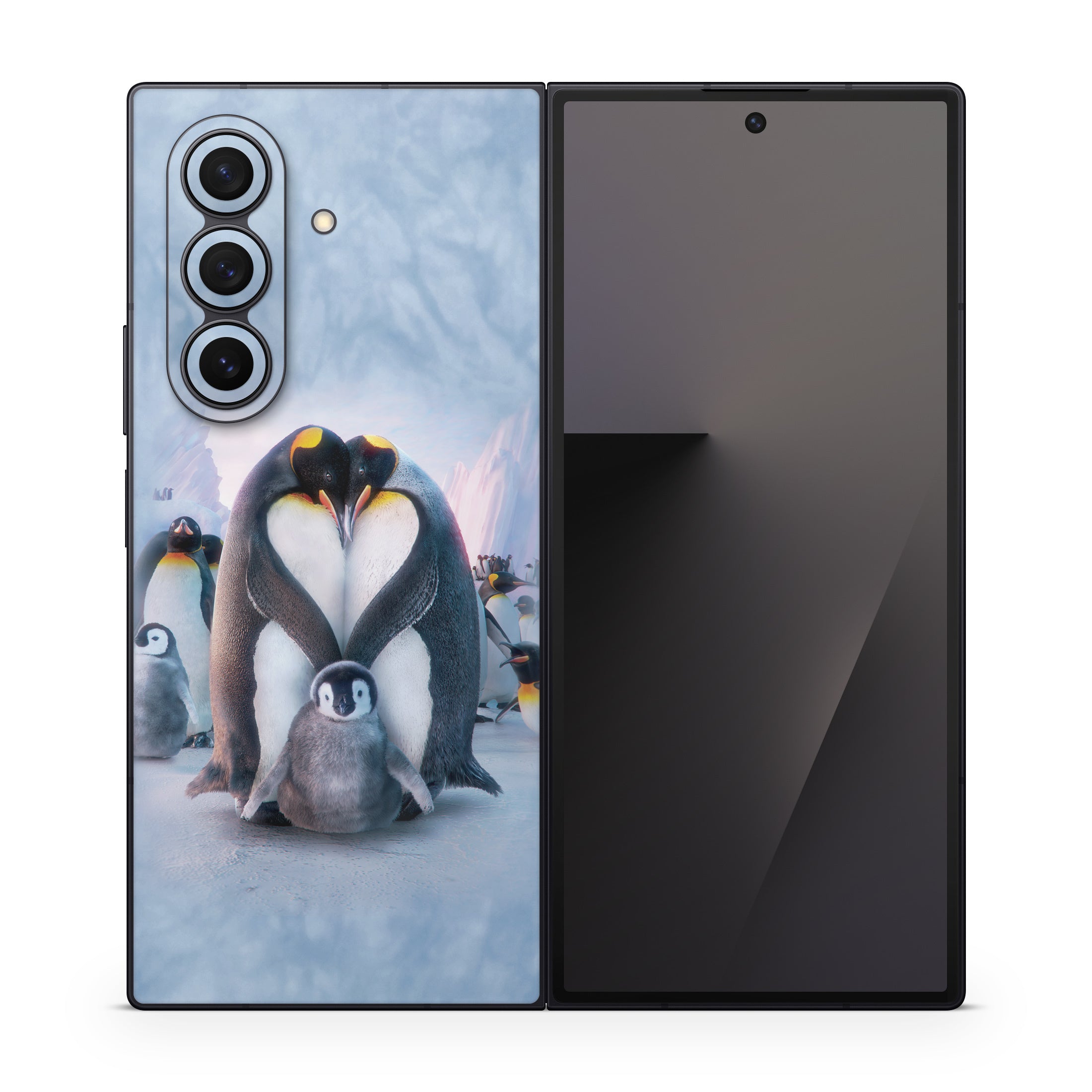 Penguin Heart - Samsung Galaxy Z Fold7 Skin