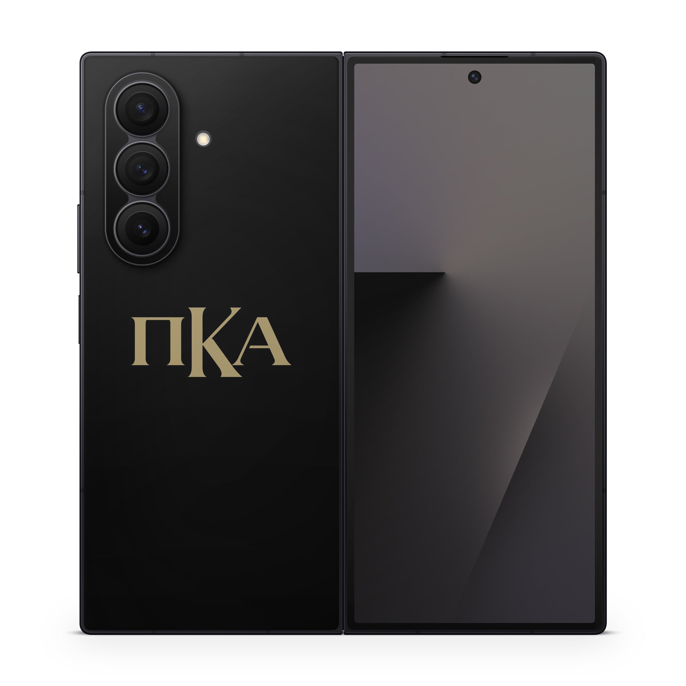 Pi Kappa Alpha Greek Letters Black - Samsung Galaxy Z Fold7 Skin
