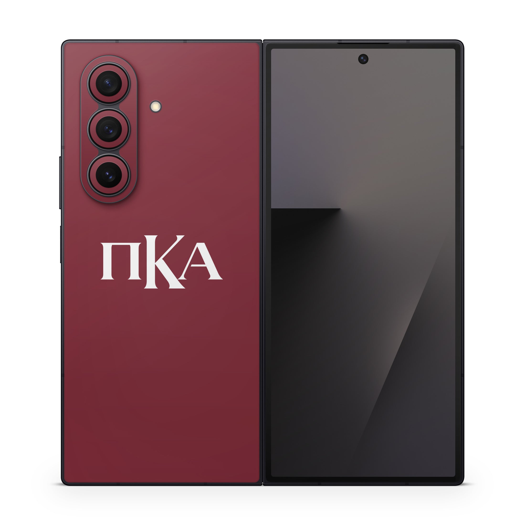 Pi Kappa Alpha Greek Letters Garnet - Samsung Galaxy Z Fold7 Skin