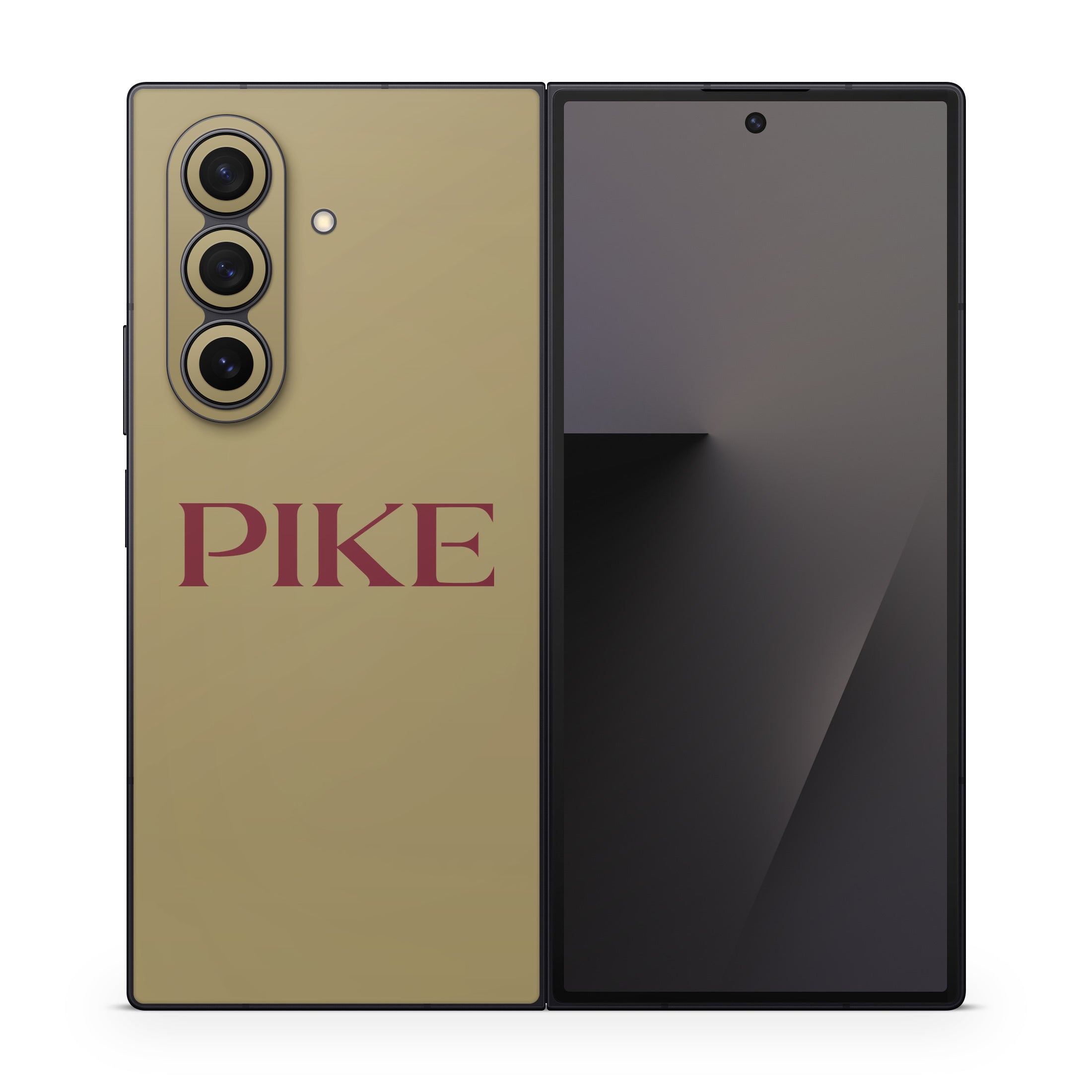 Pi Kappa Alpha PIKE Logo Gold - Samsung Galaxy Z Fold7 Skin