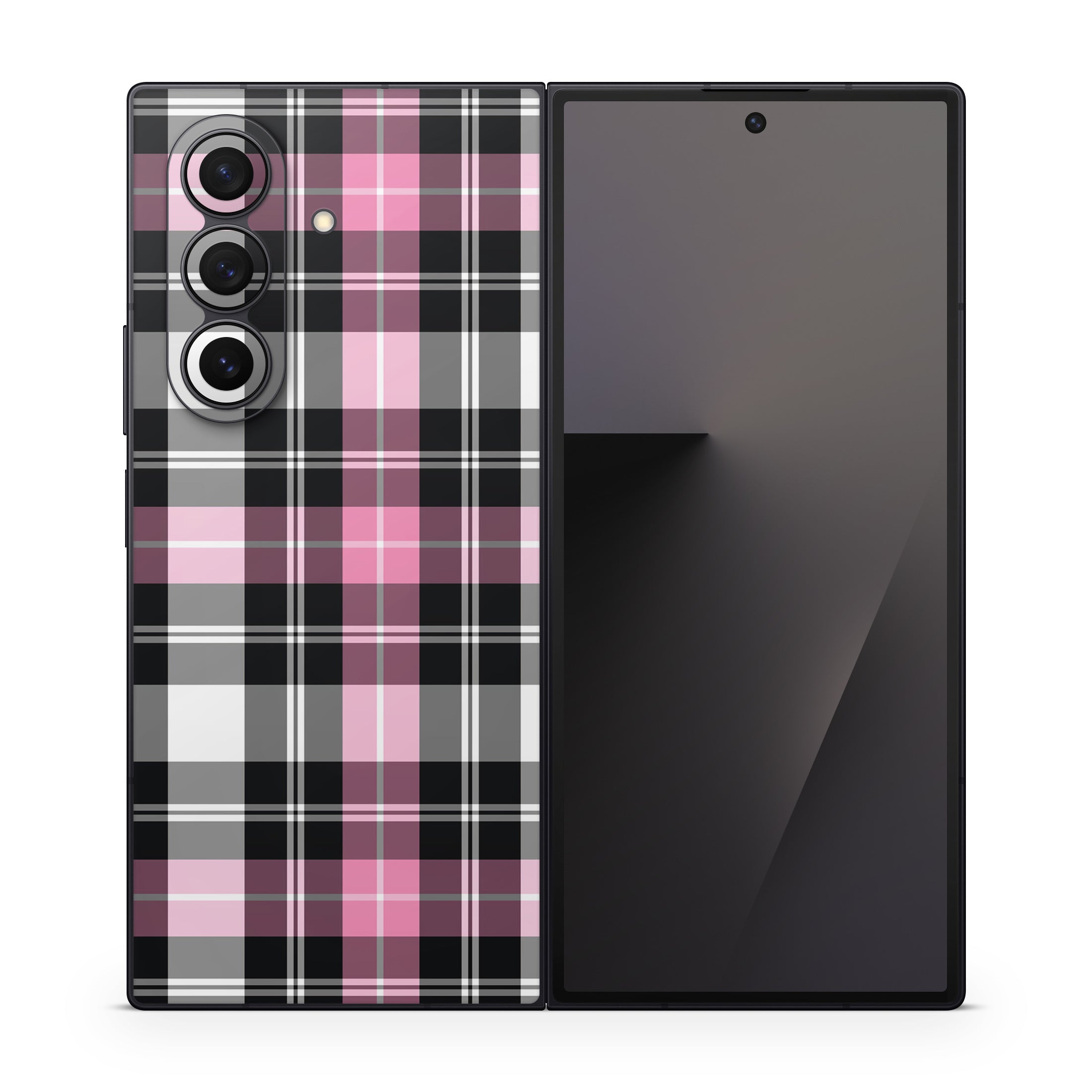 Pink Plaid - Samsung Galaxy Z Fold7 Skin