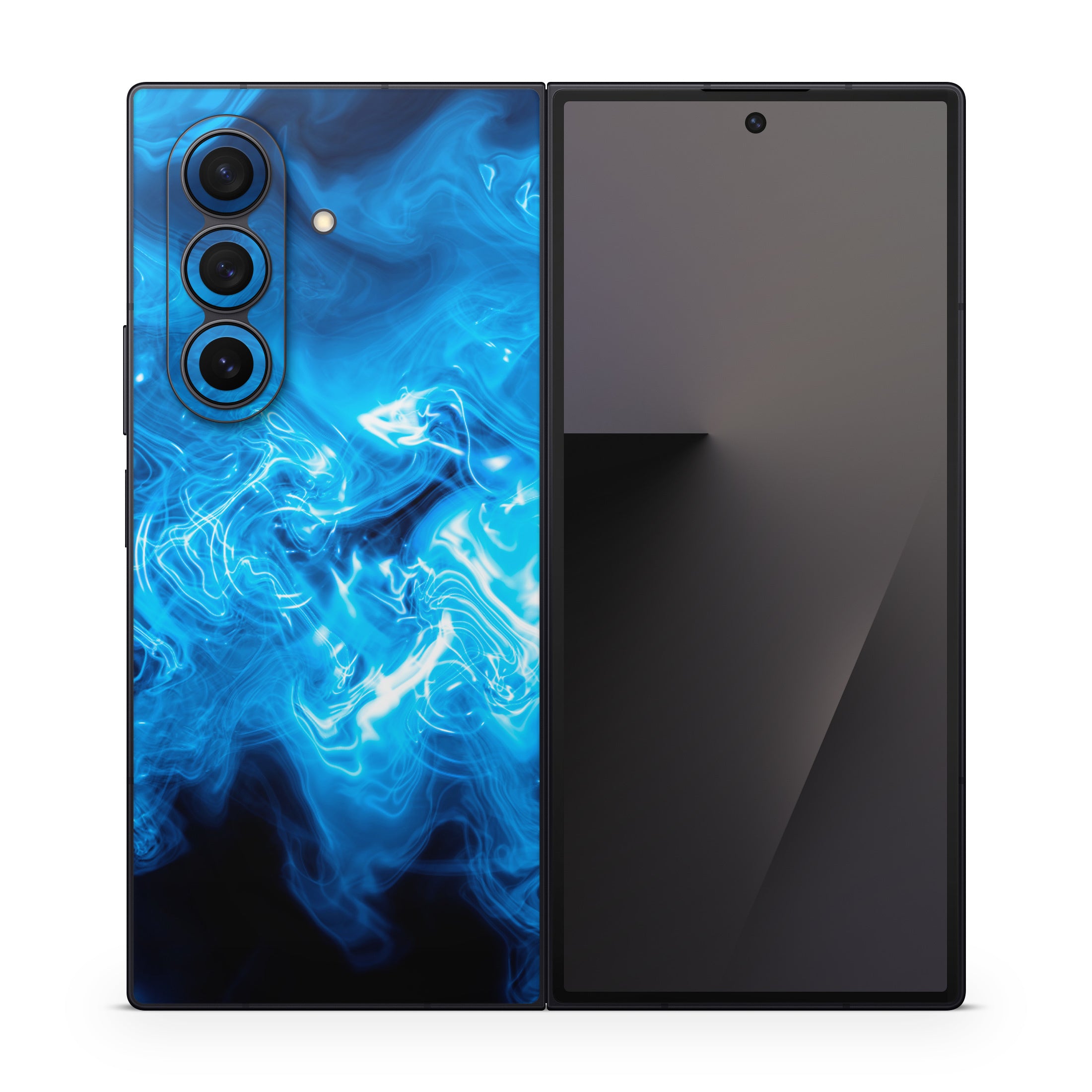 Blue Quantum Waves - Samsung Galaxy Z Fold7 Skin