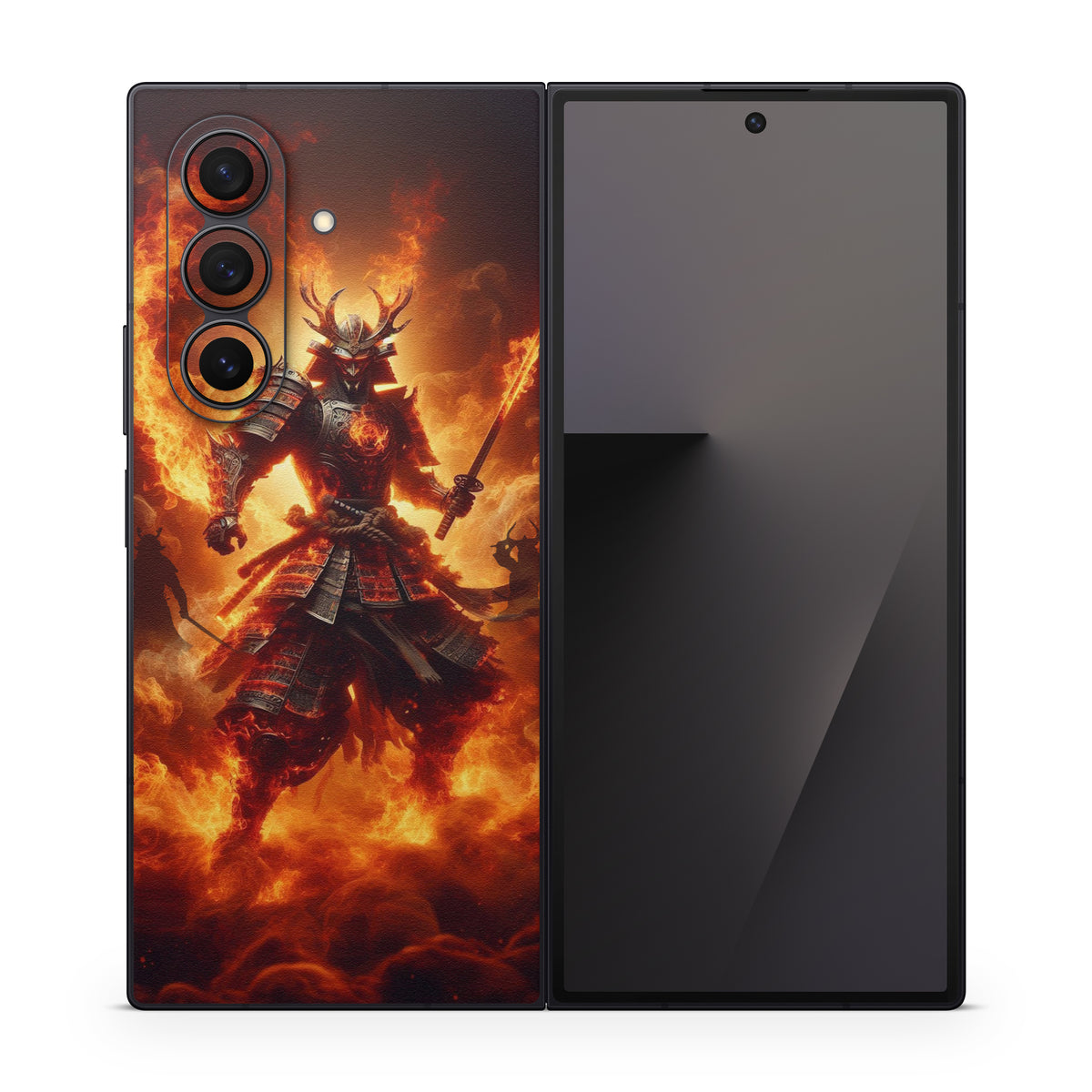 Samurai Fire - Samsung Galaxy Z Fold7 Skin