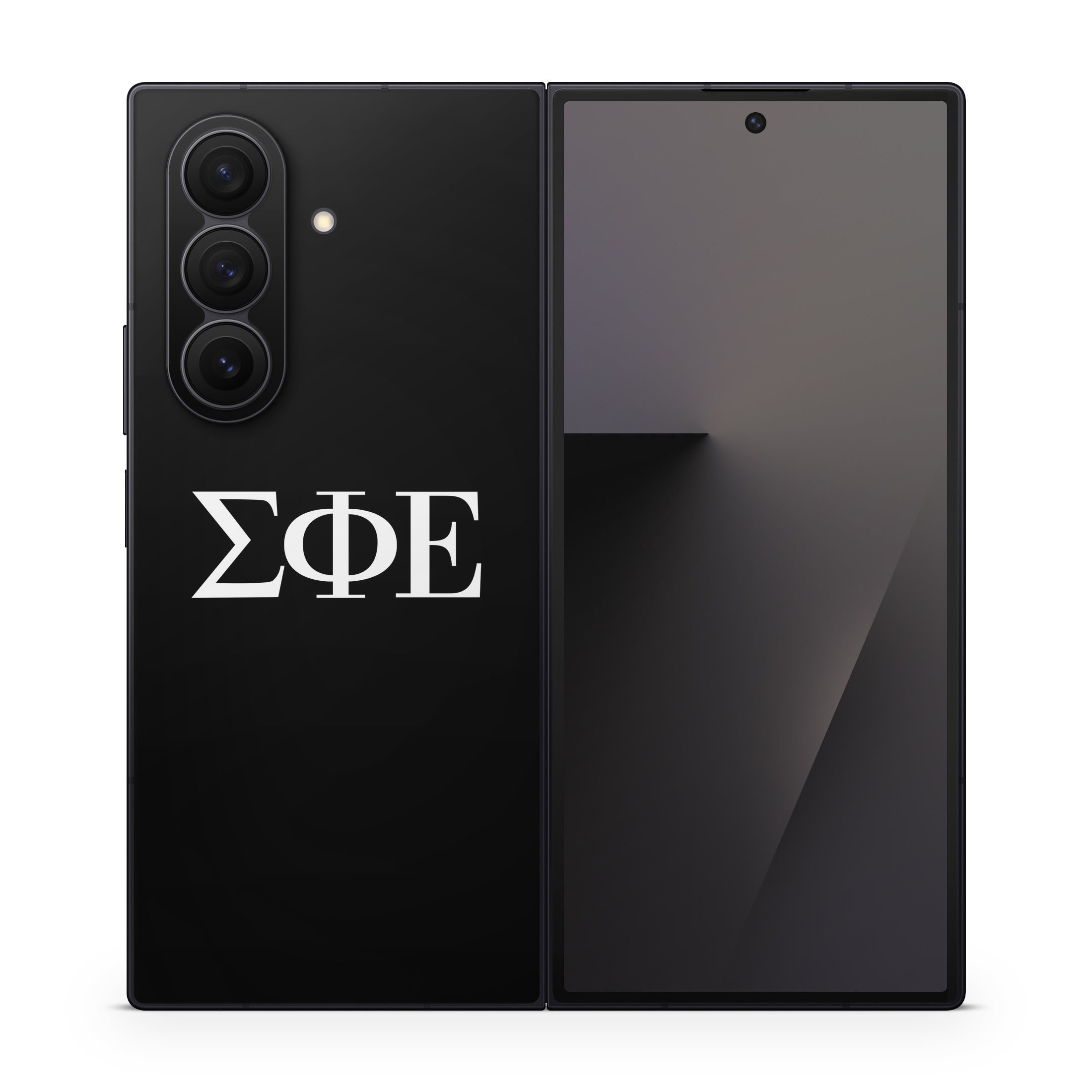 Sigma Phi Epsilon Greek Letters Black - Samsung Galaxy Z Fold7 Skin