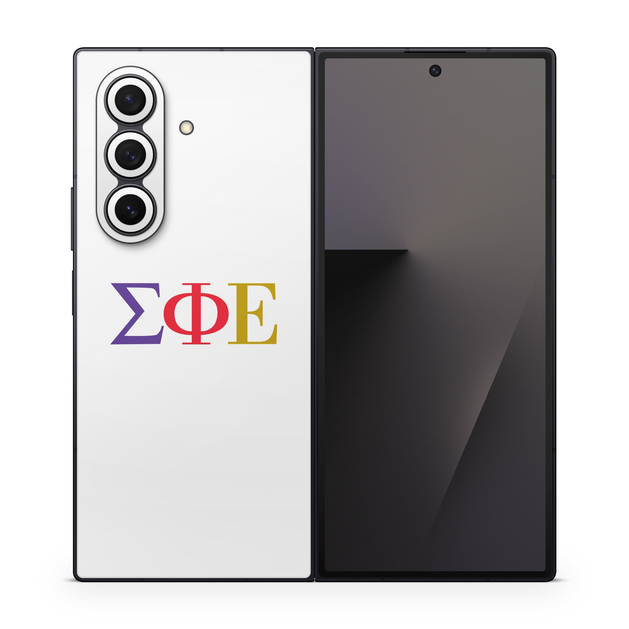 Sigma Phi Epsilon Greek Letters White - Samsung Galaxy Z Fold7 Skin