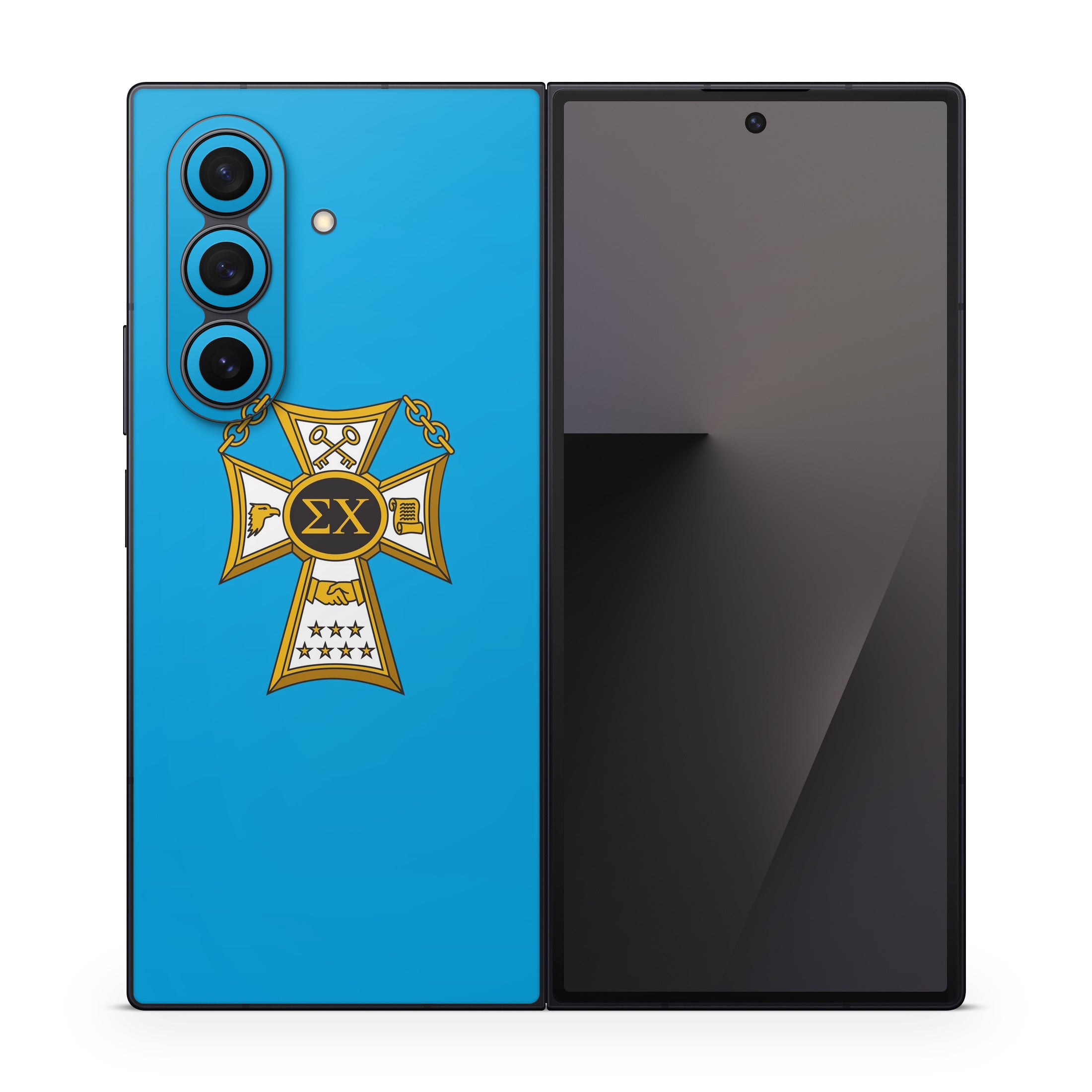 Sigma Chi Badge Blue - Samsung Galaxy Z Fold7 Skin