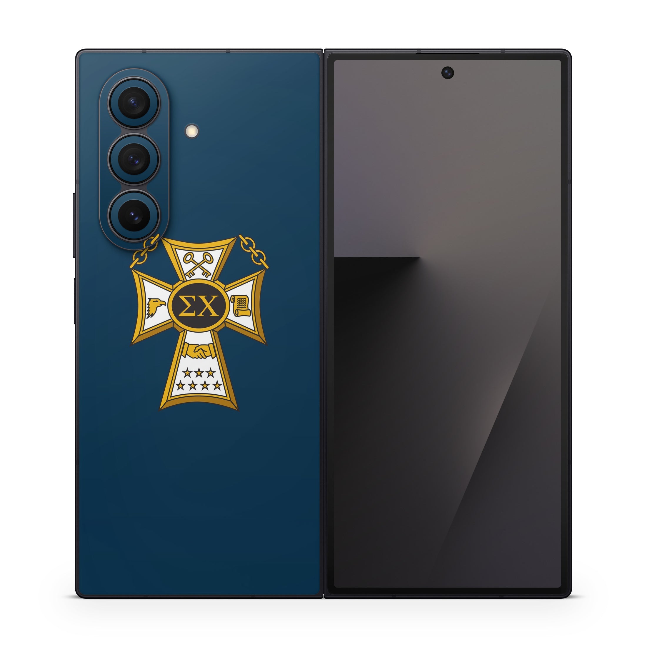 Sigma Chi Badge Navy - Samsung Galaxy Z Fold7 Skin