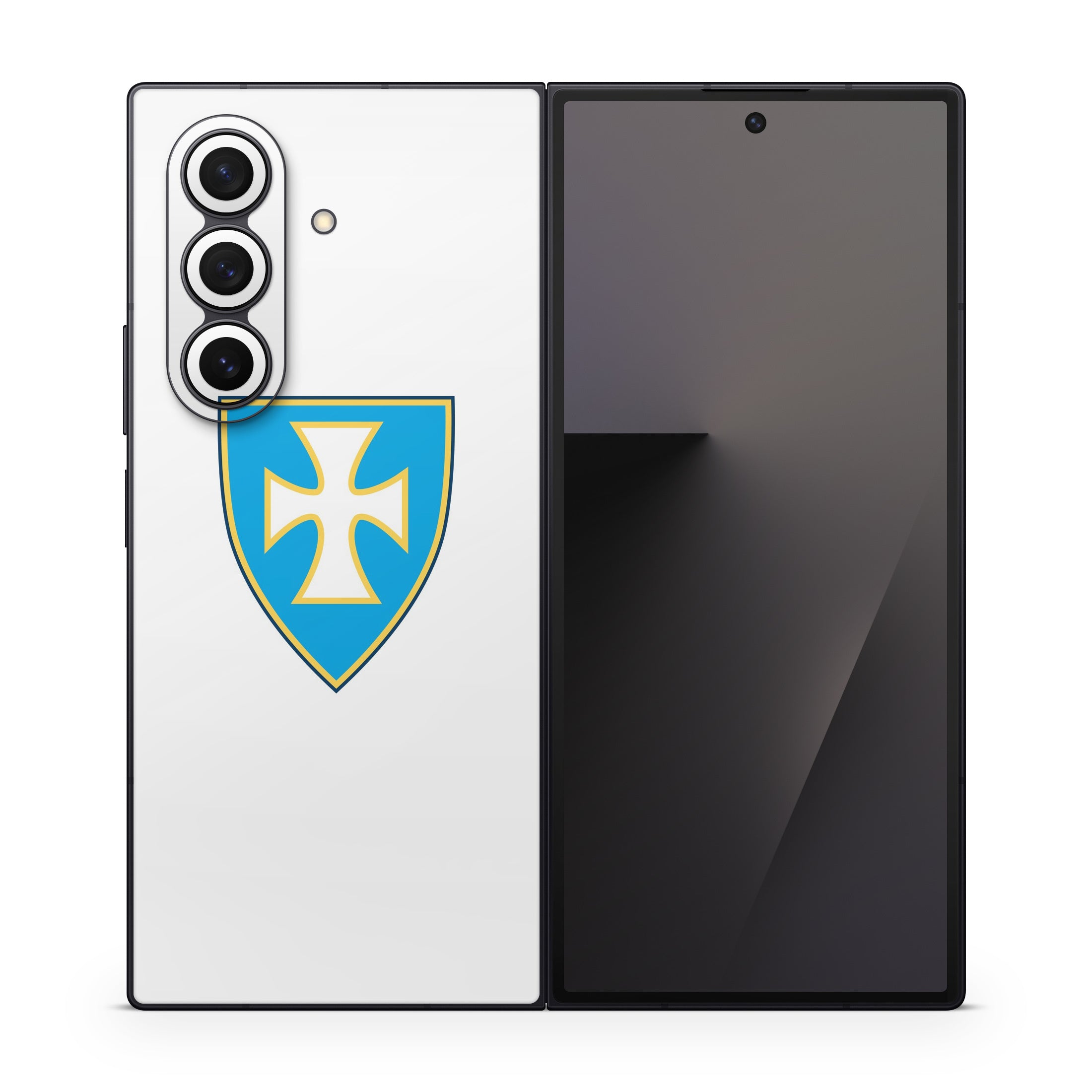 Sigma Chi Shield White - Samsung Galaxy Z Fold7 Skin
