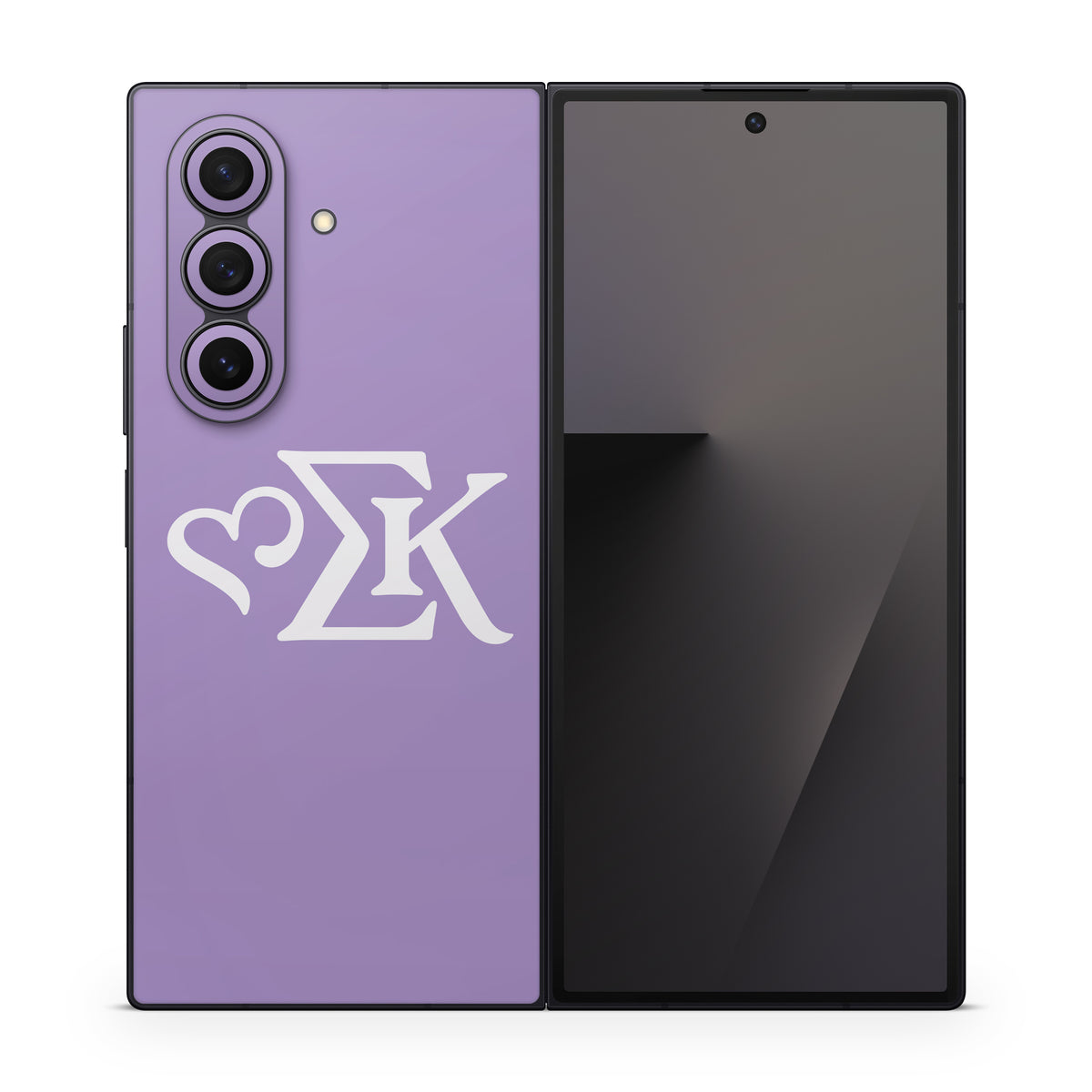 Sigma Kappa Greek Letters Dove Love on Legacy Lavender - Samsung Galaxy Z Fold7 Skin