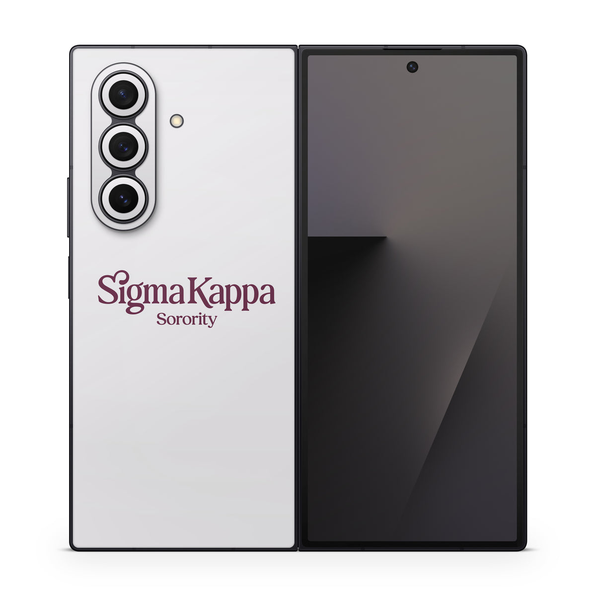 Sigma Kappa Sorority Logo Mary Maroon on Dove Love - Samsung Galaxy Z Fold7 Skin