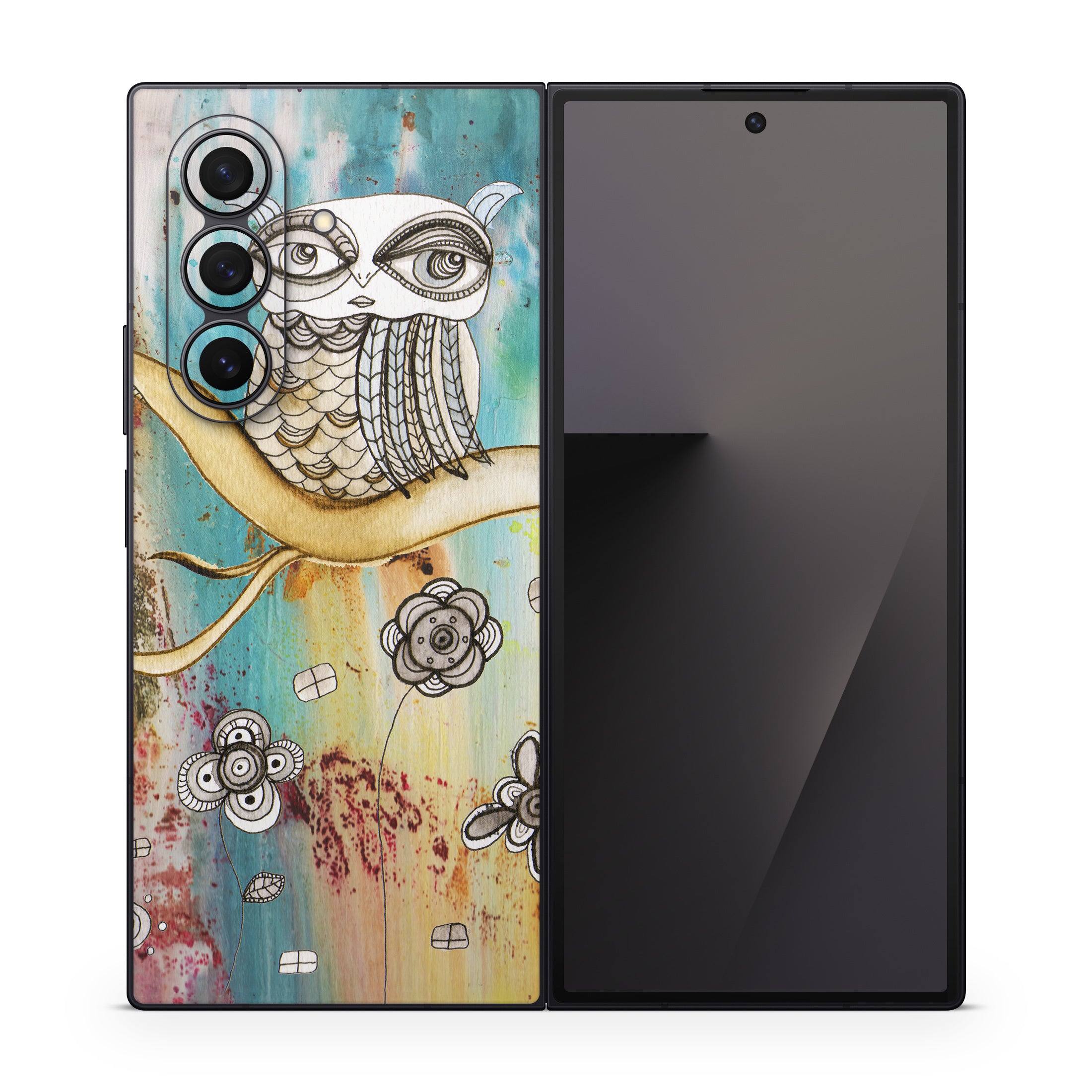 Surreal Owl - Samsung Galaxy Z Fold7 Skin