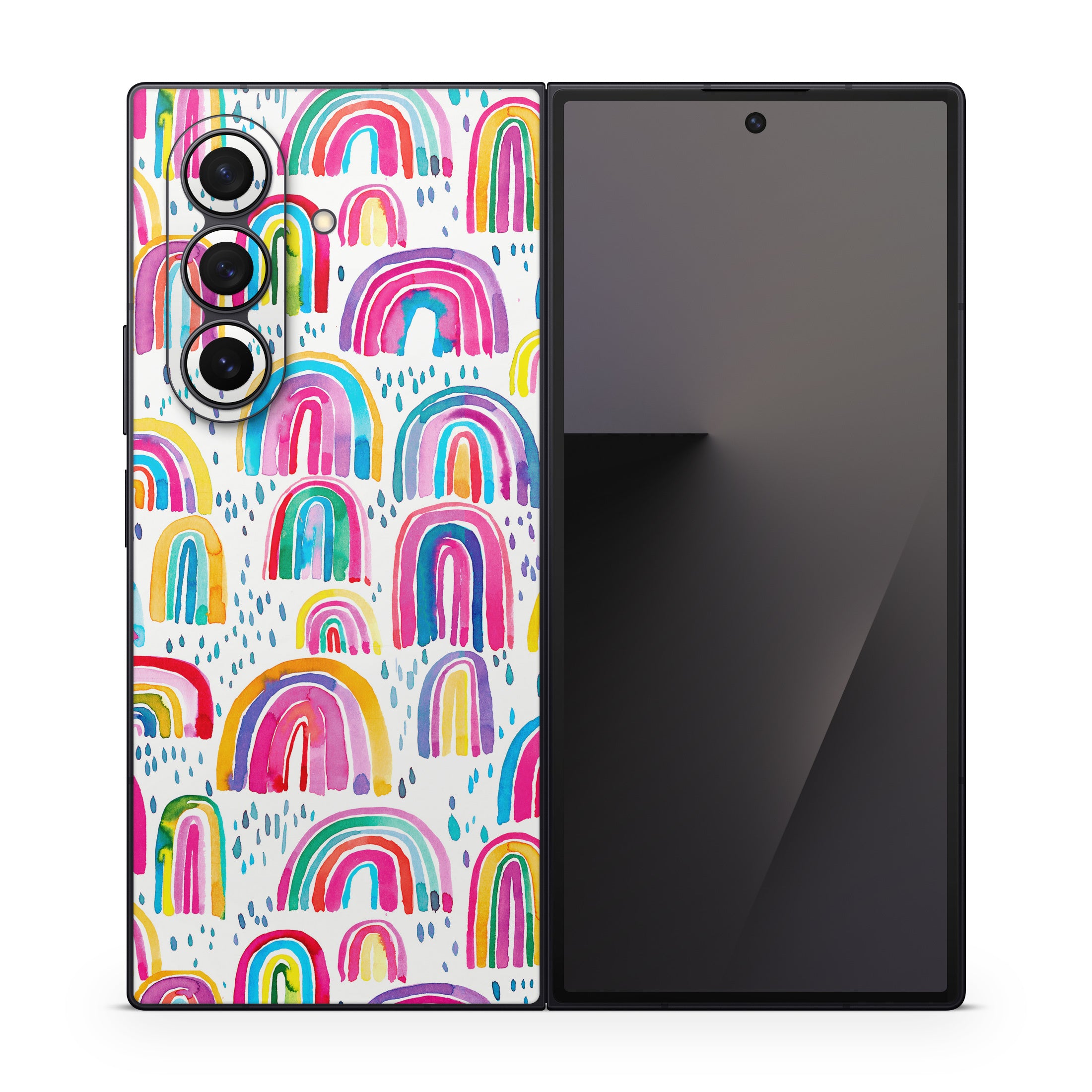 Watercolor Rainbows - Samsung Galaxy Z Fold7 Skin