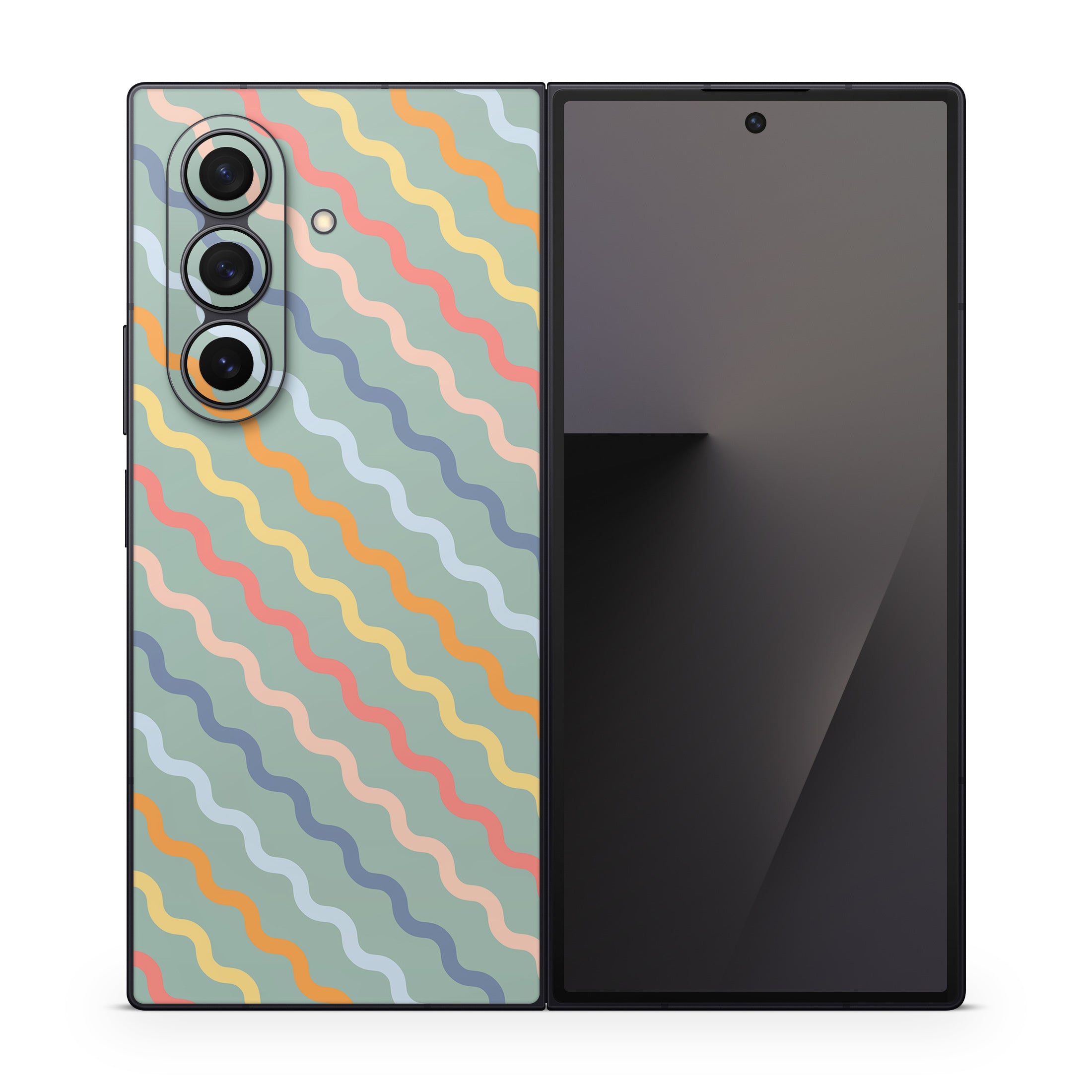 Wavy Diagonal Lines - Samsung Galaxy Z Fold7 Skin
