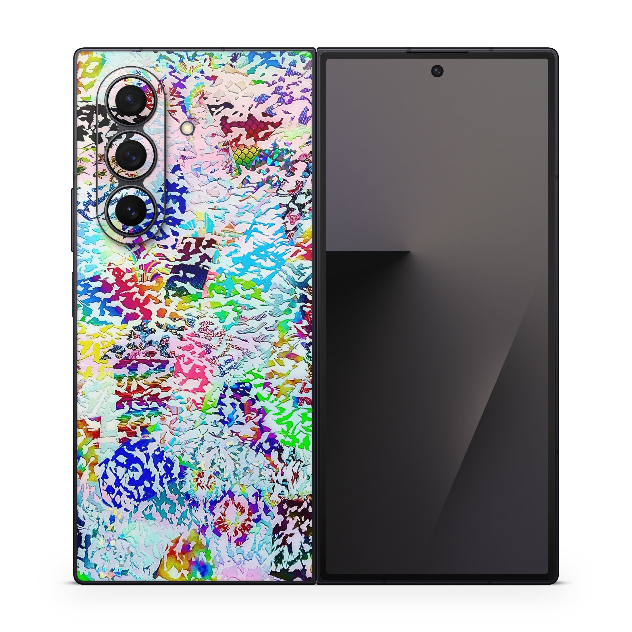 White Etching - Samsung Galaxy Z Fold7 Skin
