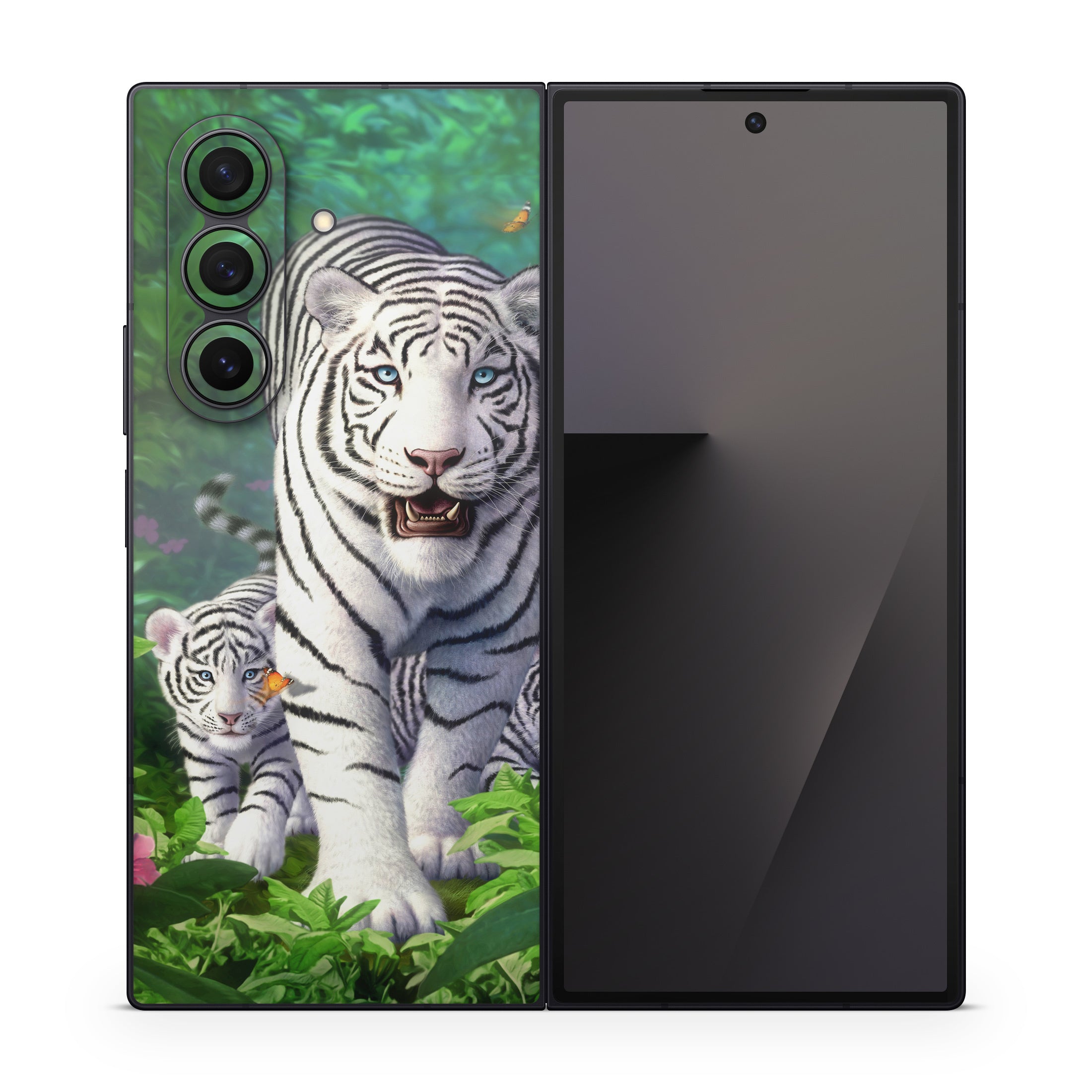White Tigers - Samsung Galaxy Z Fold7 Skin