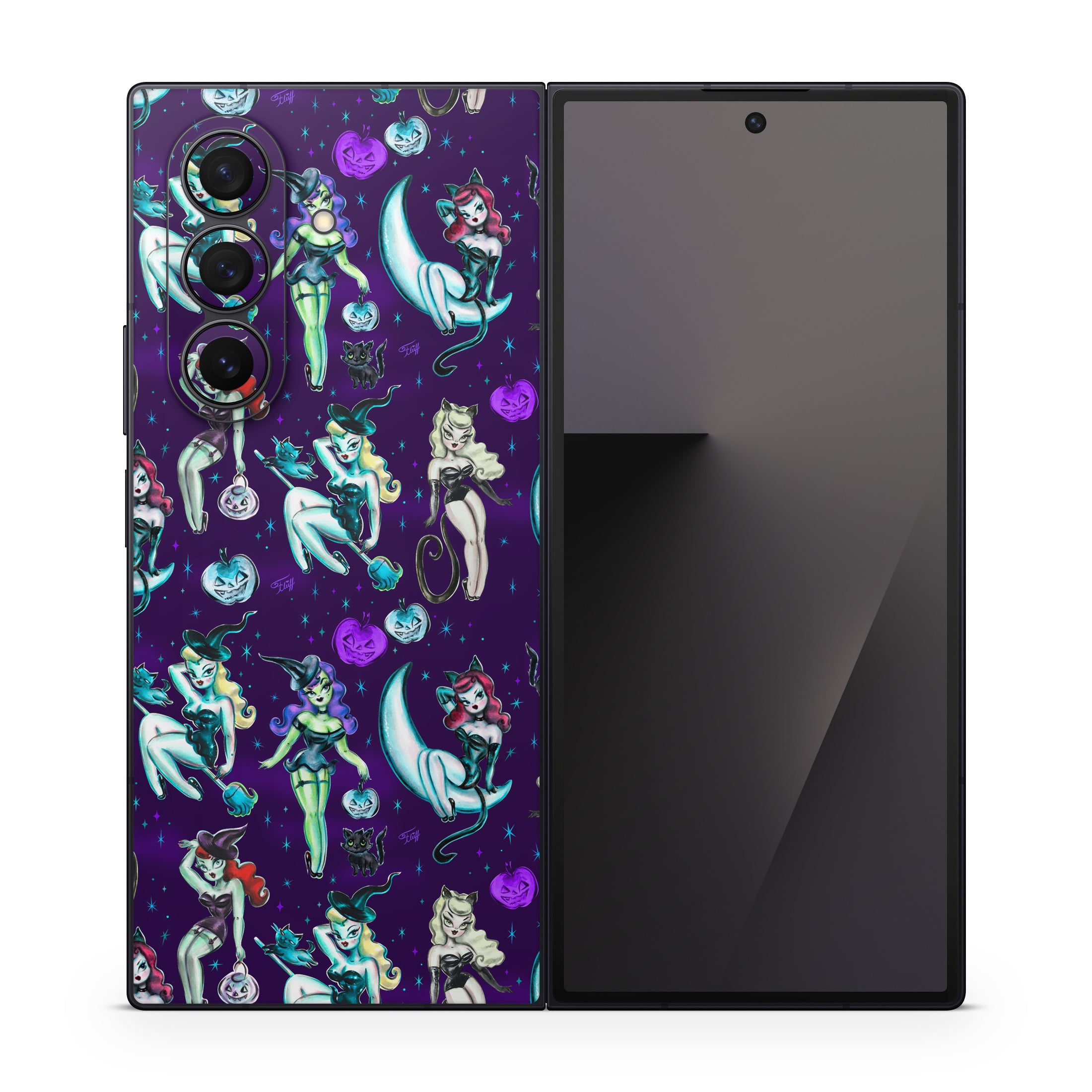 Witches and Black Cats - Samsung Galaxy Z Fold7 Skin