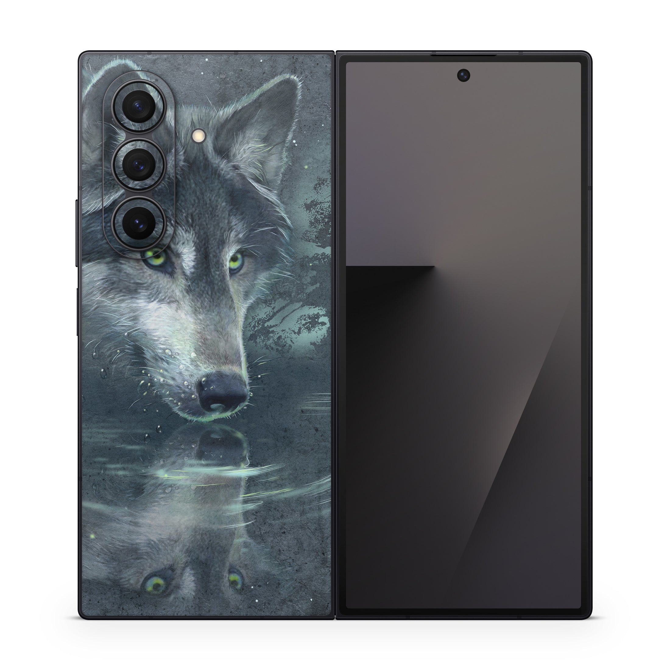 Wolf Reflection - Samsung Galaxy Z Fold7 Skin