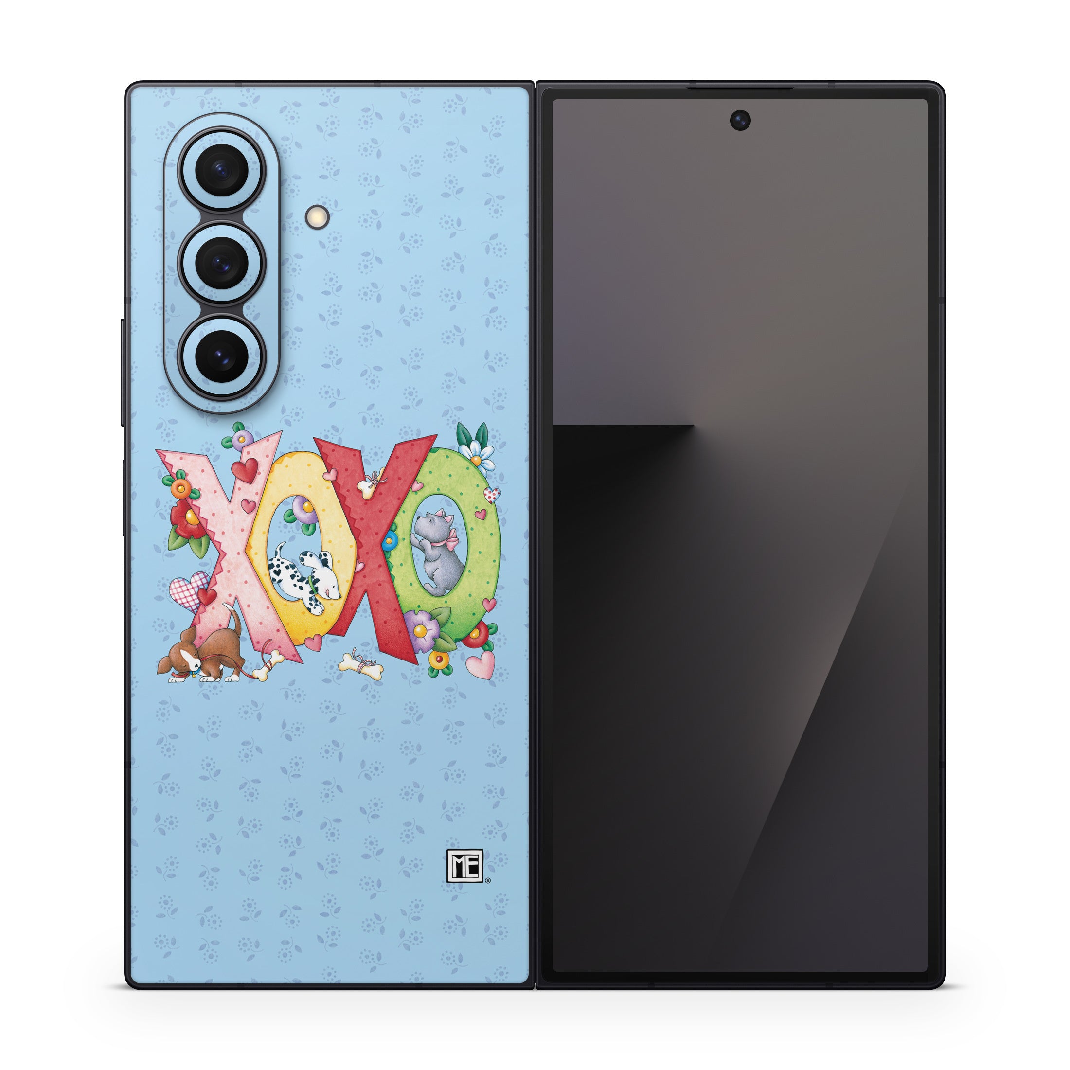 XOXO Puppies - Samsung Galaxy Z Fold7 Skin