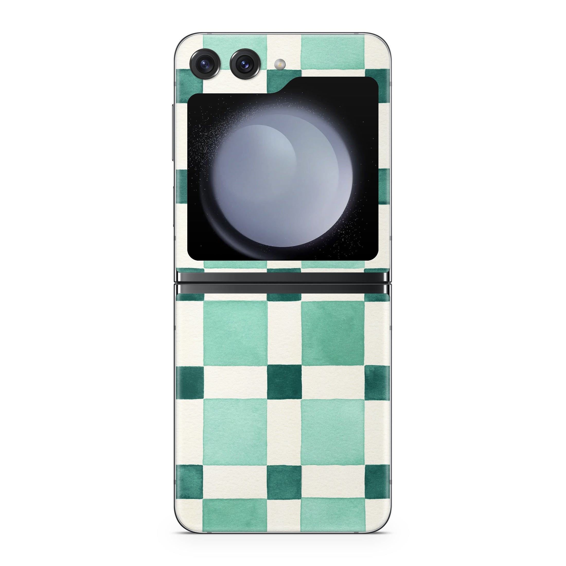 Checker Mosaic Green - Samsung Galaxy Z Flip5 Skin