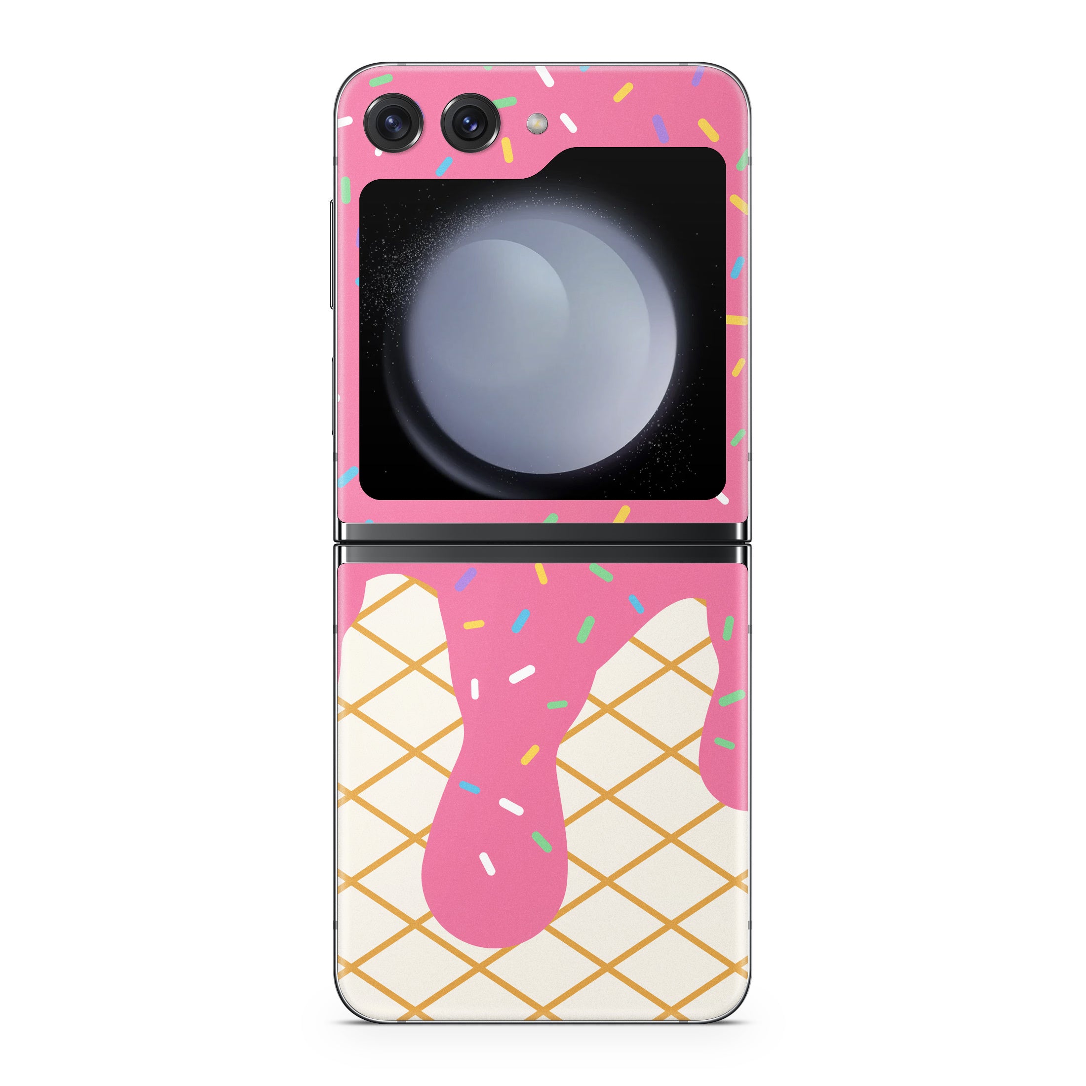 Strawberry Ice Cream Drip - Samsung Galaxy Z Flip5 Skin