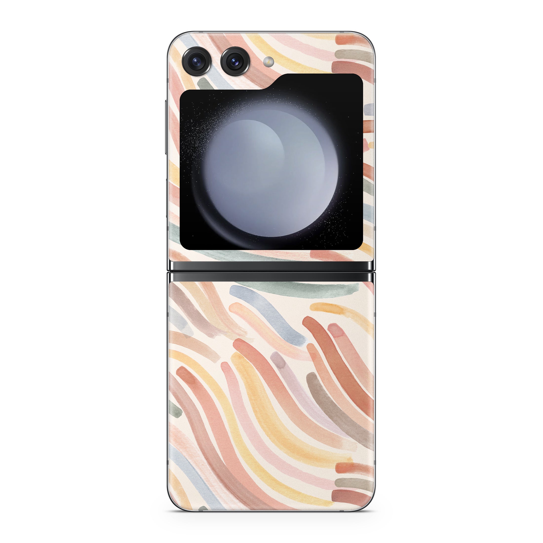 Terracotta Brushstroke Waves - Samsung Galaxy Z Flip5 Skin