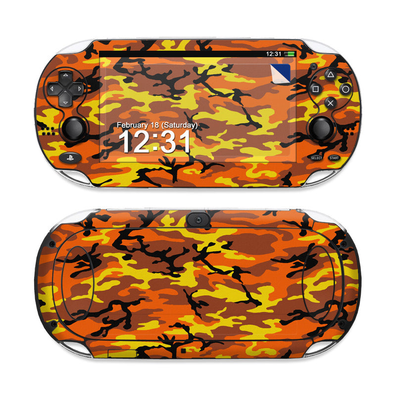 Orange Camo - Sony PS Vita Skin