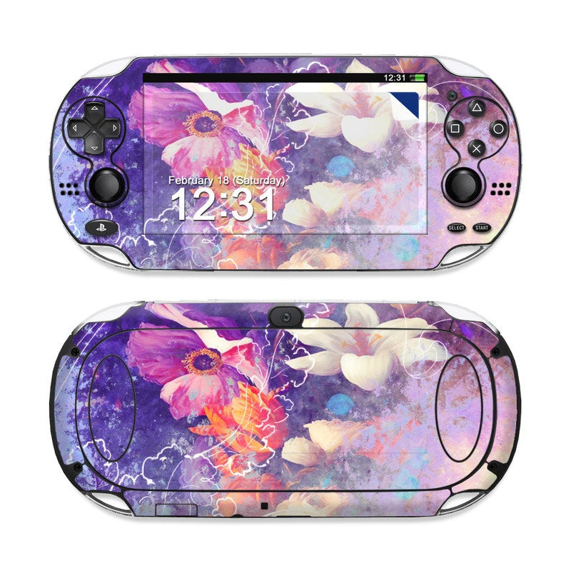 Sketch Flowers Lily - Sony PS Vita Skin
