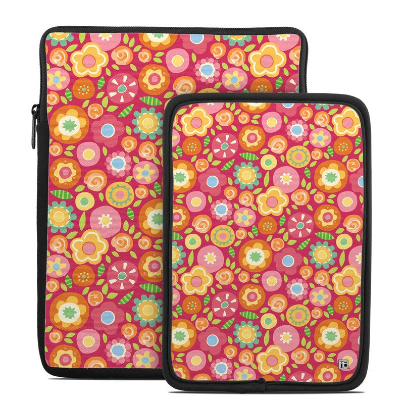 Flowers Squished - Tablet Sleeve