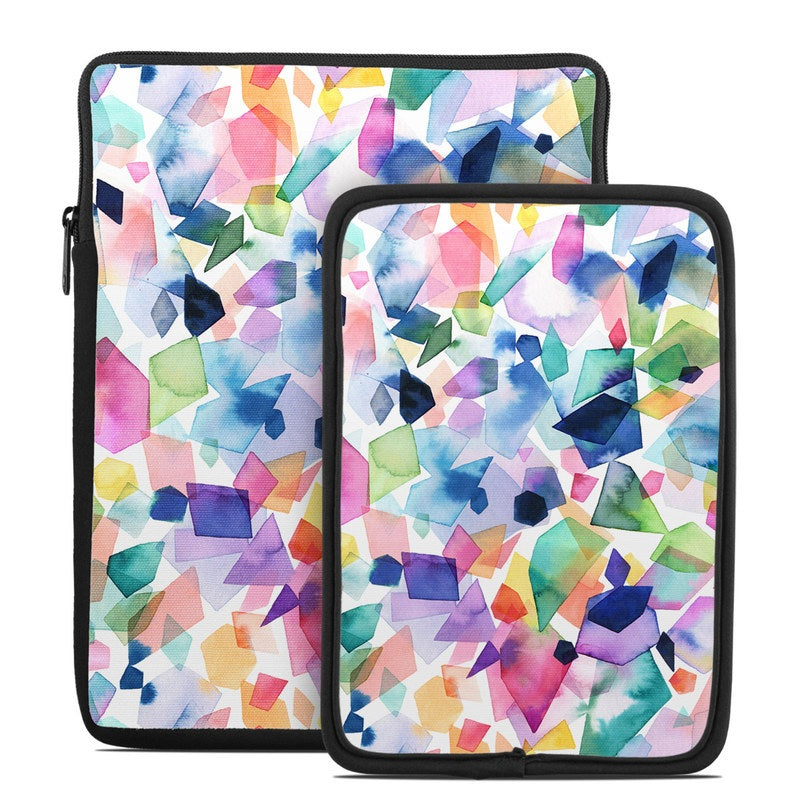 Watercolor Crystals and Gems - Tablet Sleeve