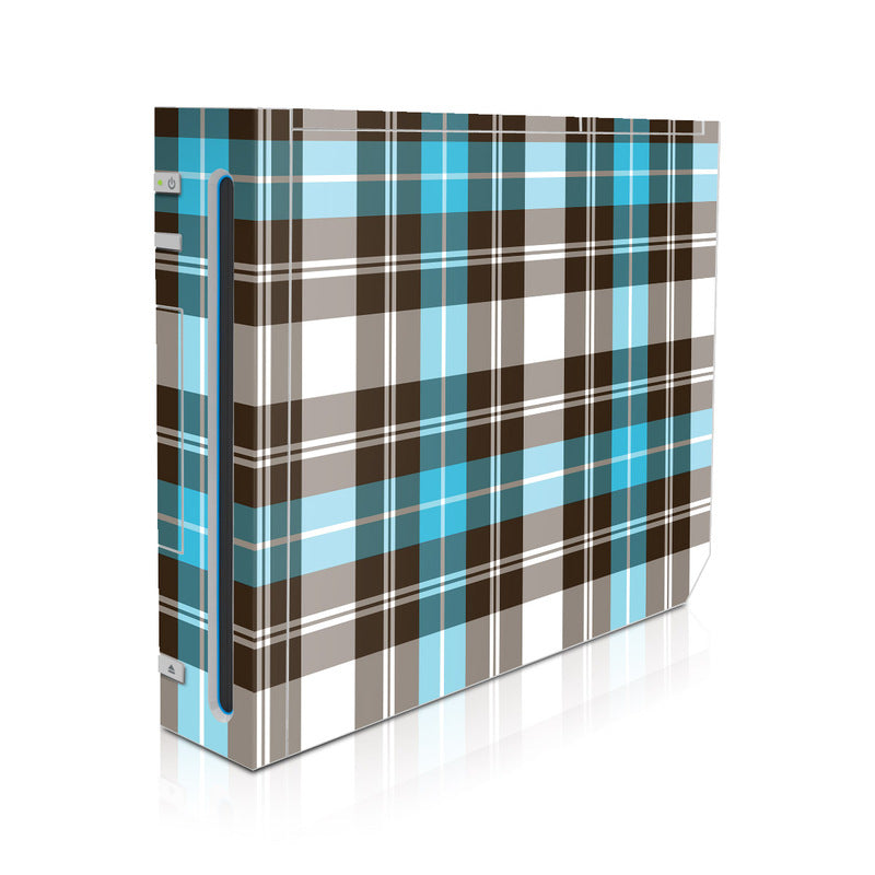 Turquoise Plaid - Nintendo Wii Skin