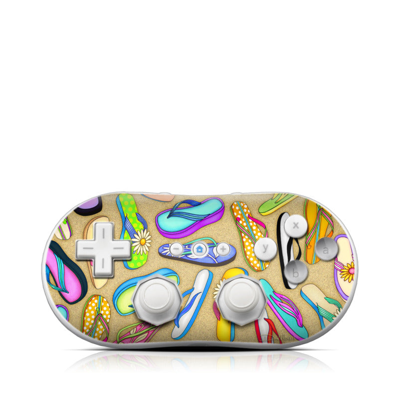 Flip Flops - Nintendo Wii Classic Controller Skin