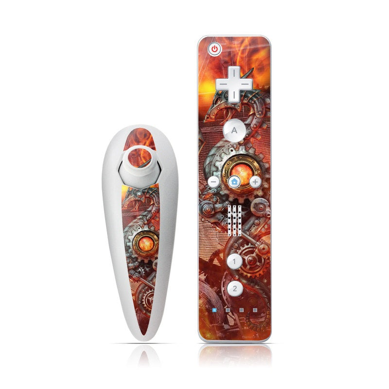 Furnace Dragon - Nintendo Wii Nunchuk Skin