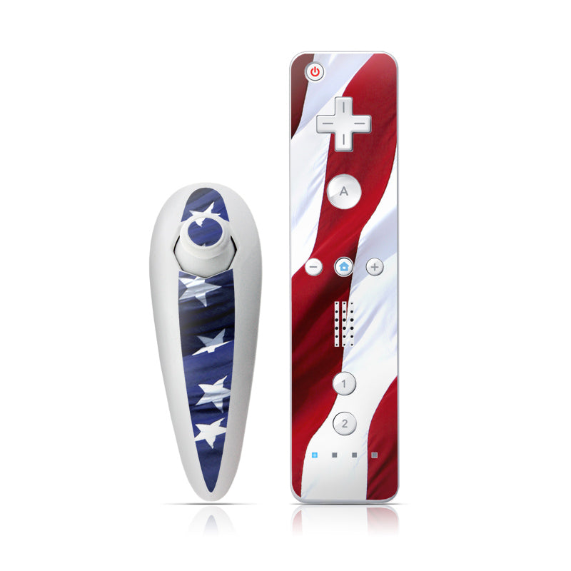 Patriotic - Nintendo Wii Nunchuk Skin
